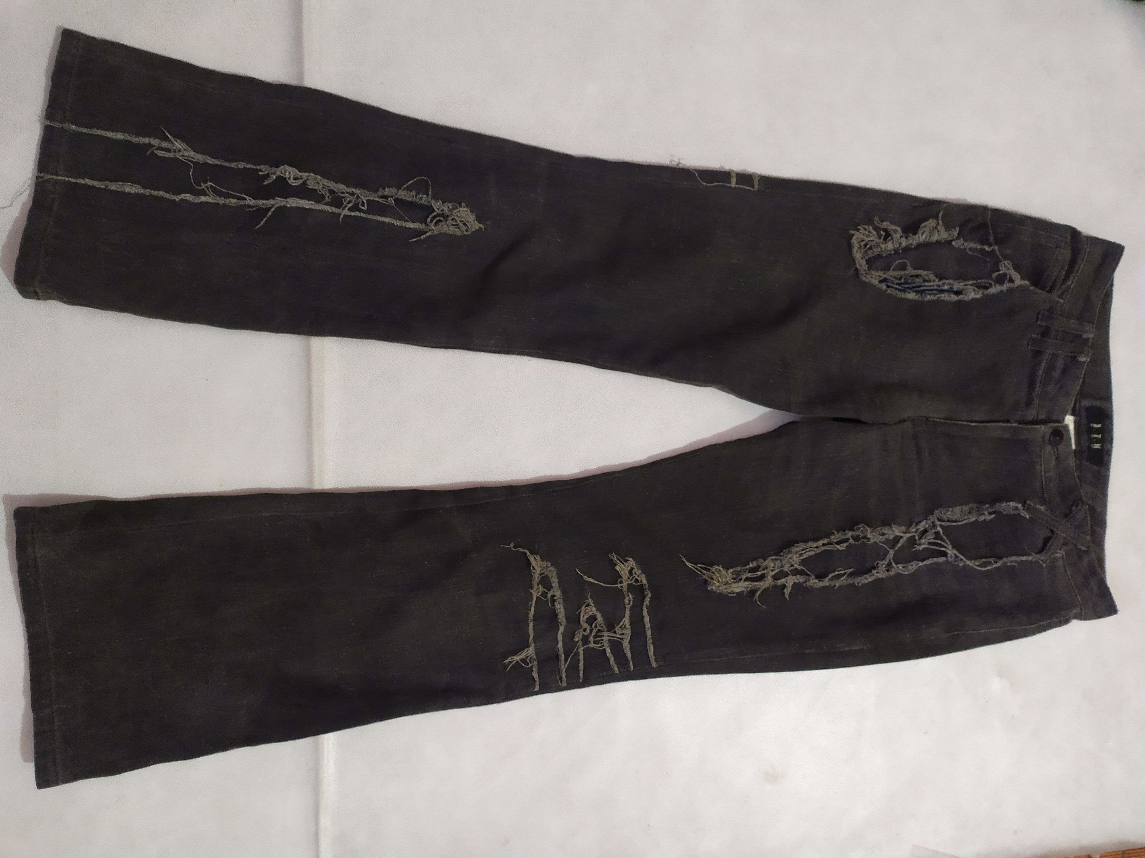 image of Japanese Bpn Distressed Patchwork Flare Pants, Men's (Size 29)