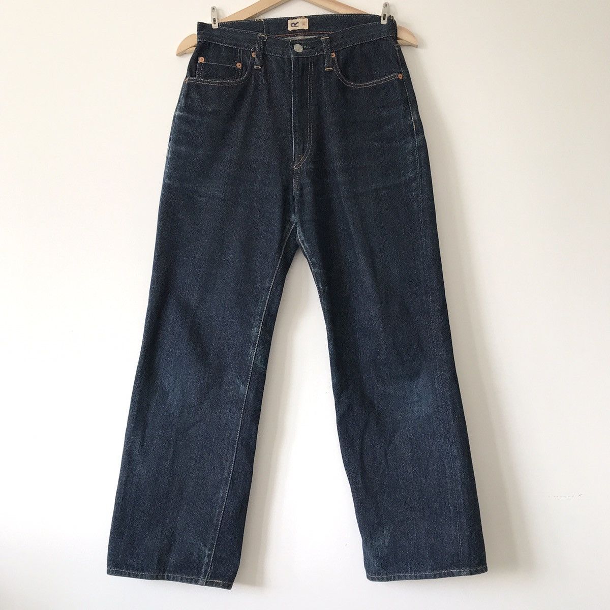 45rpm × Japanese Brand Authentic 45rpm Japan Two Rooster Indigo Classic Cut Denim Size US 31 - 3 Thumbnail