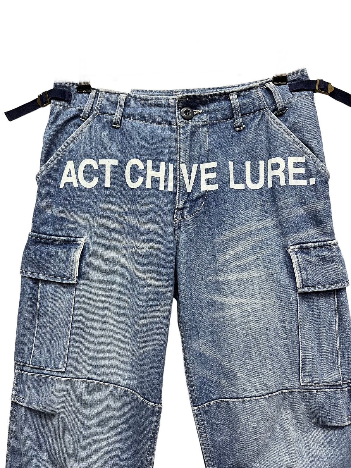 Art Comes First 💥DOPE🔥ACT CHIVE LURE. BY REDARK Double Knee Cargo Denim Size US 29 - 1 Thumbnail