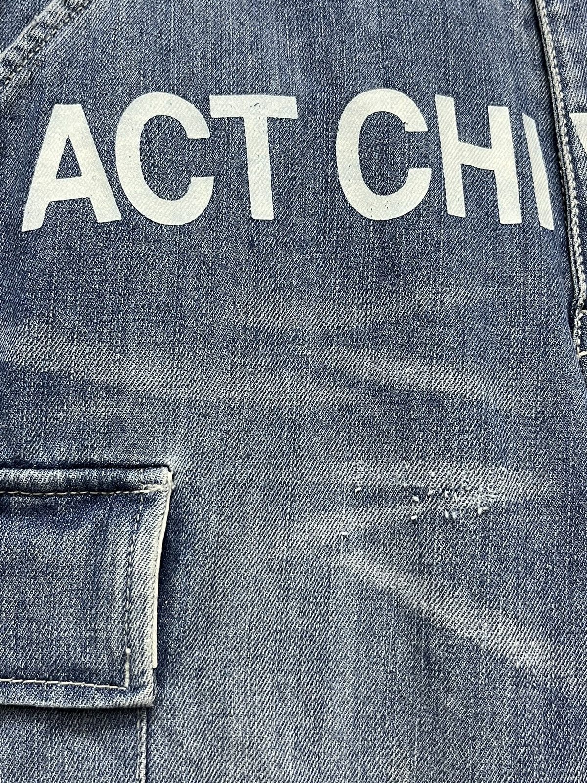 Art Comes First 💥DOPE🔥ACT CHIVE LURE. BY REDARK Double Knee Cargo Denim Size US 29 - 4 Thumbnail