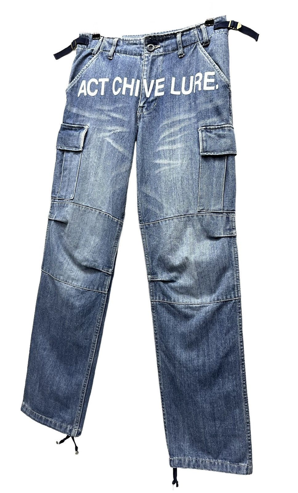 Art Comes First 💥DOPE🔥ACT CHIVE LURE. BY REDARK Double Knee Cargo Denim Size US 29 - 3 Thumbnail