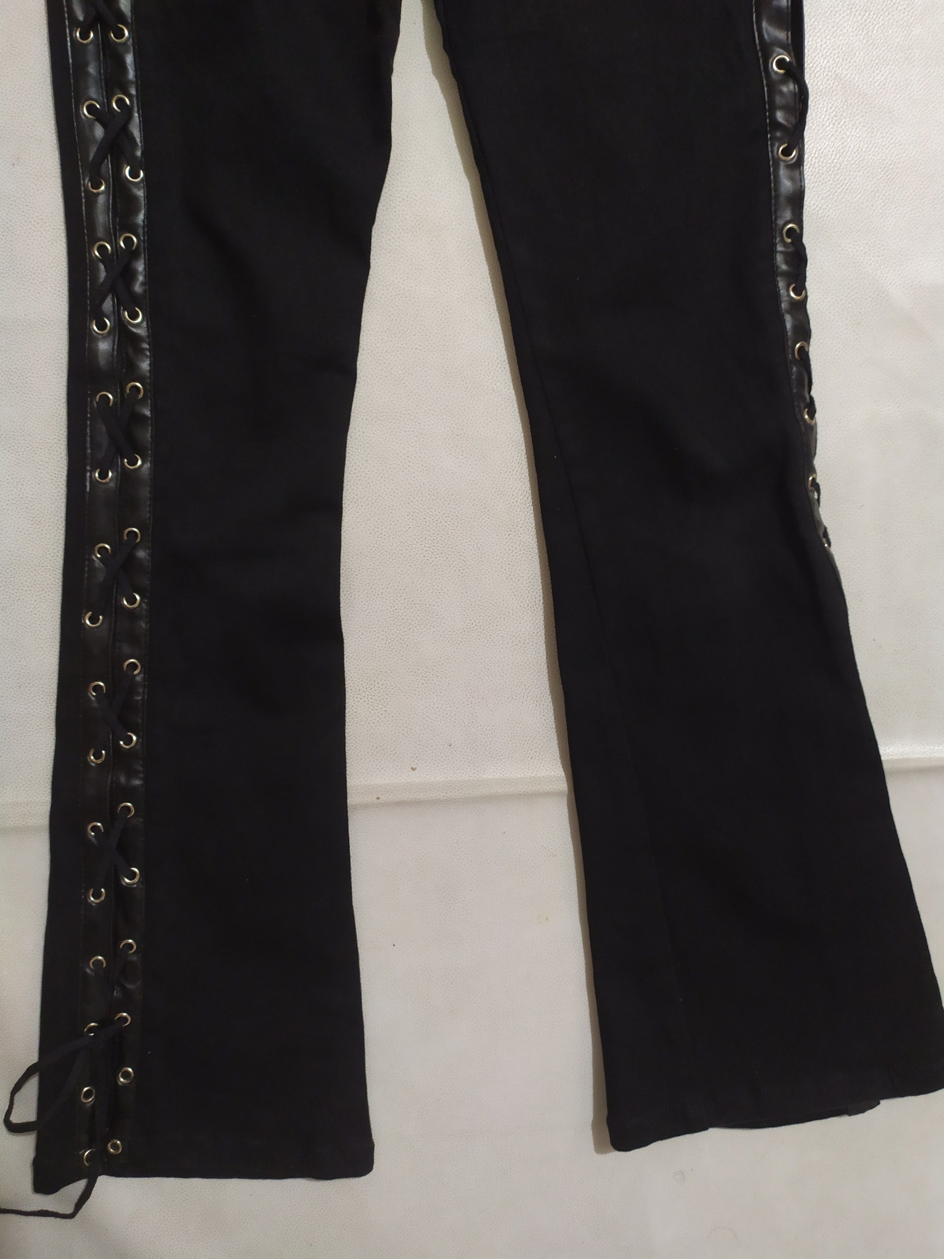 Japanese Brand 🔥CRYX SPS Bondage Side Laces Flare Pants Size US 27 - 6 Thumbnail