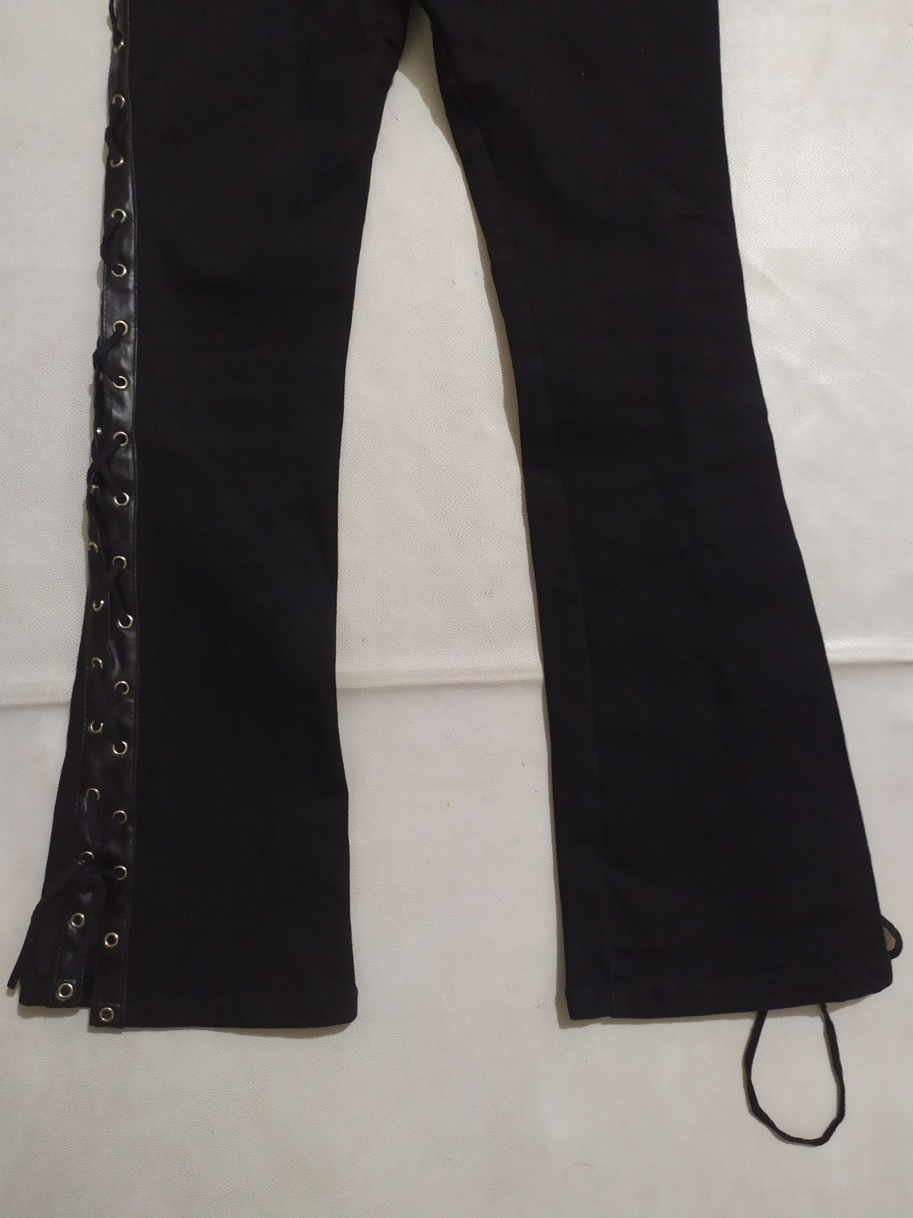 Japanese Brand 🔥CRYX SPS Bondage Side Laces Flare Pants Size US 27 - 5 Thumbnail