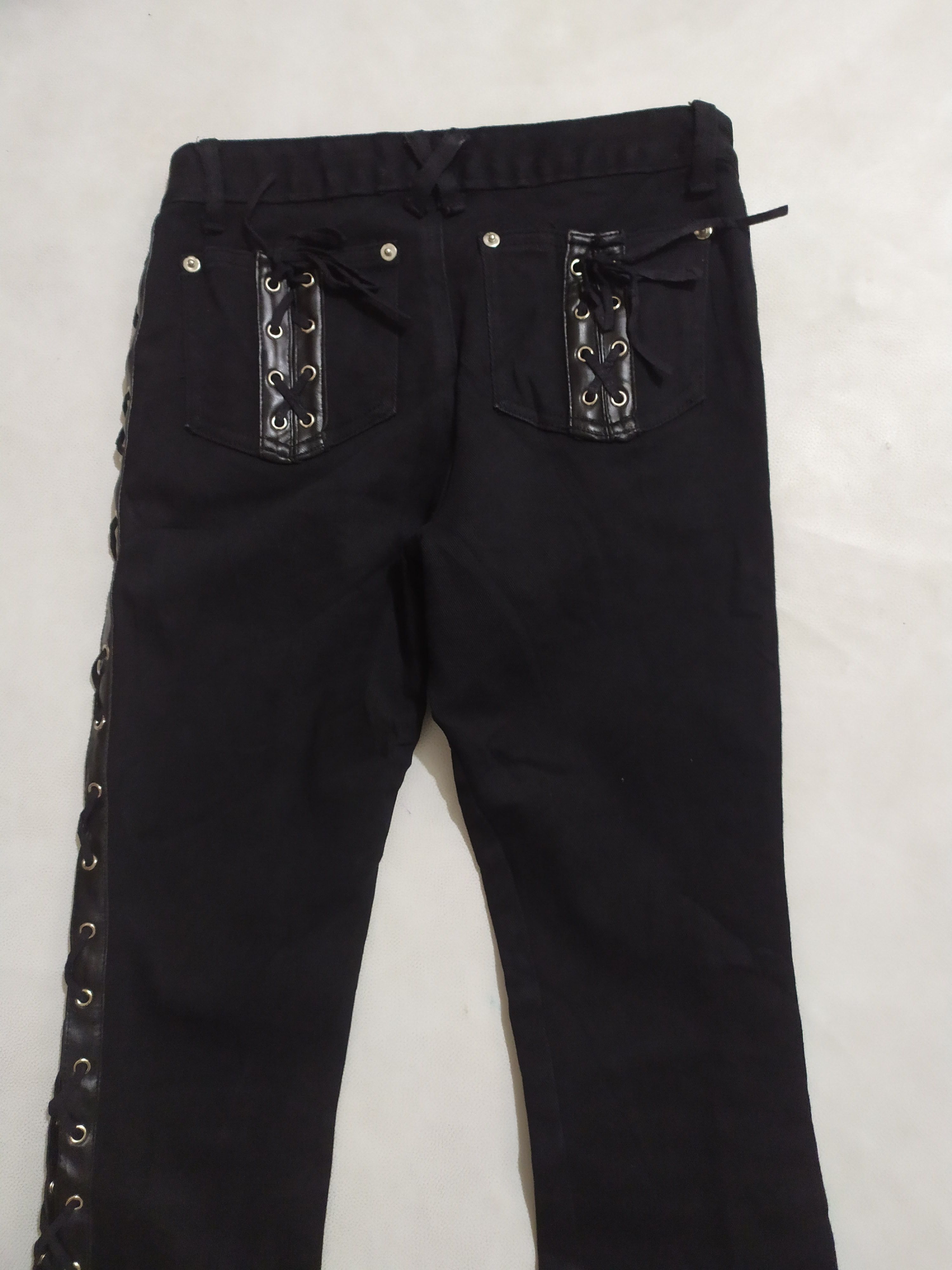 Japanese Brand 🔥CRYX SPS Bondage Side Laces Flare Pants Size US 27 - 4 Thumbnail
