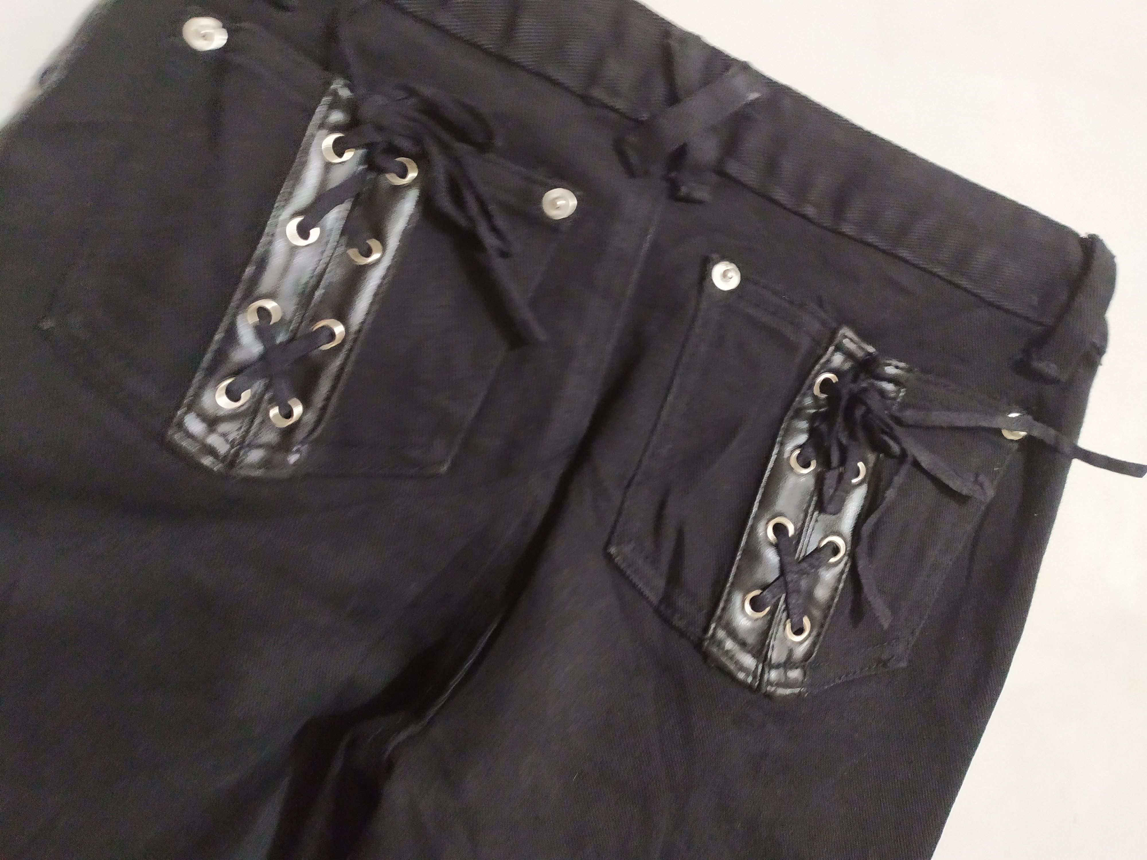 Japanese Brand 🔥CRYX SPS Bondage Side Laces Flare Pants Size US 27 - 7 Thumbnail