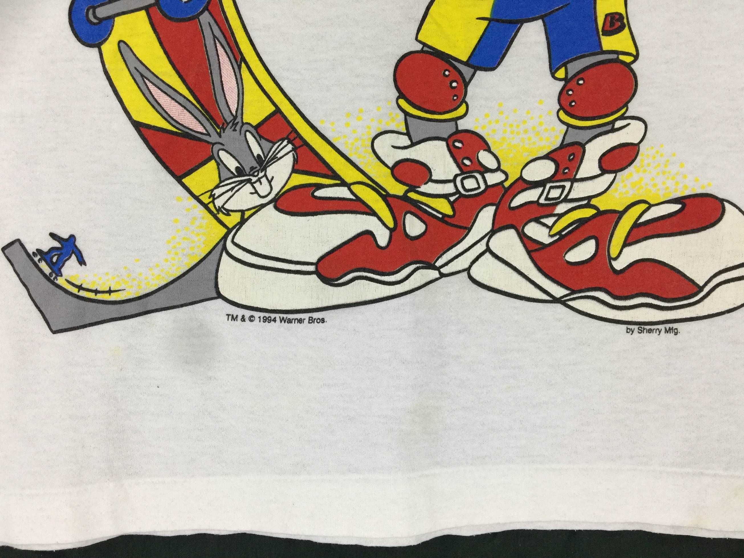 Santa Cruz Skateboards × Vintage × Warner Bros Bugs bunny skate vintage 80s paperthin tshirt Size US M / EU 48-50 / 2 - 4 Thumbnail