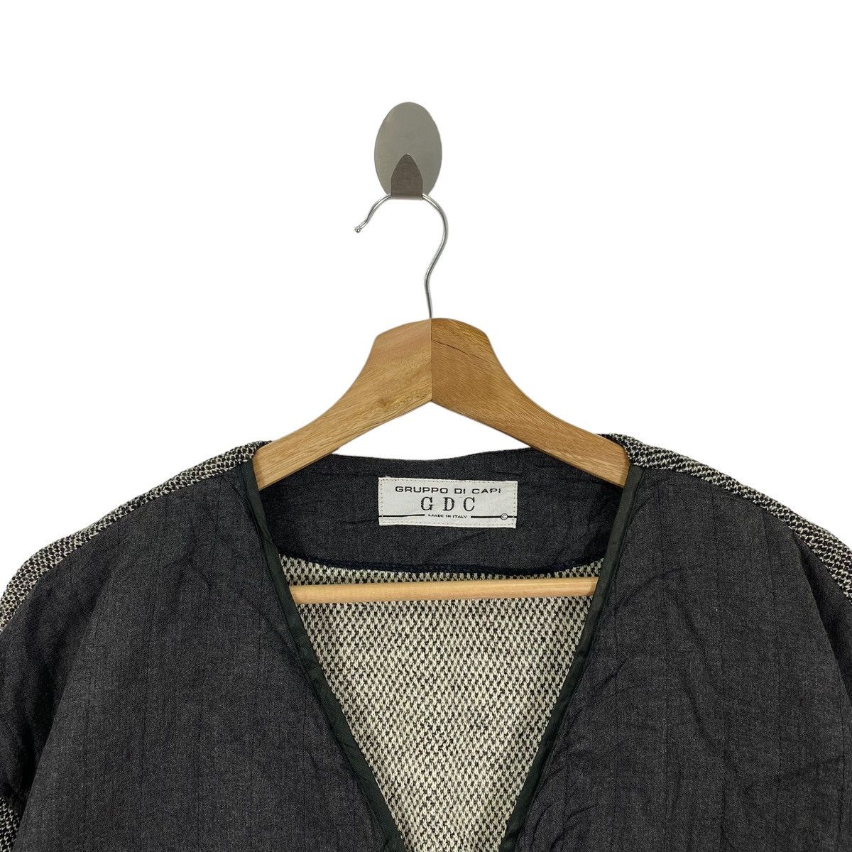 Other GRUPPO DI CAPI GDC Italian Brand Button Up V-neck Coat Size US XL / EU 56 / 4 - 2 Thumbnail