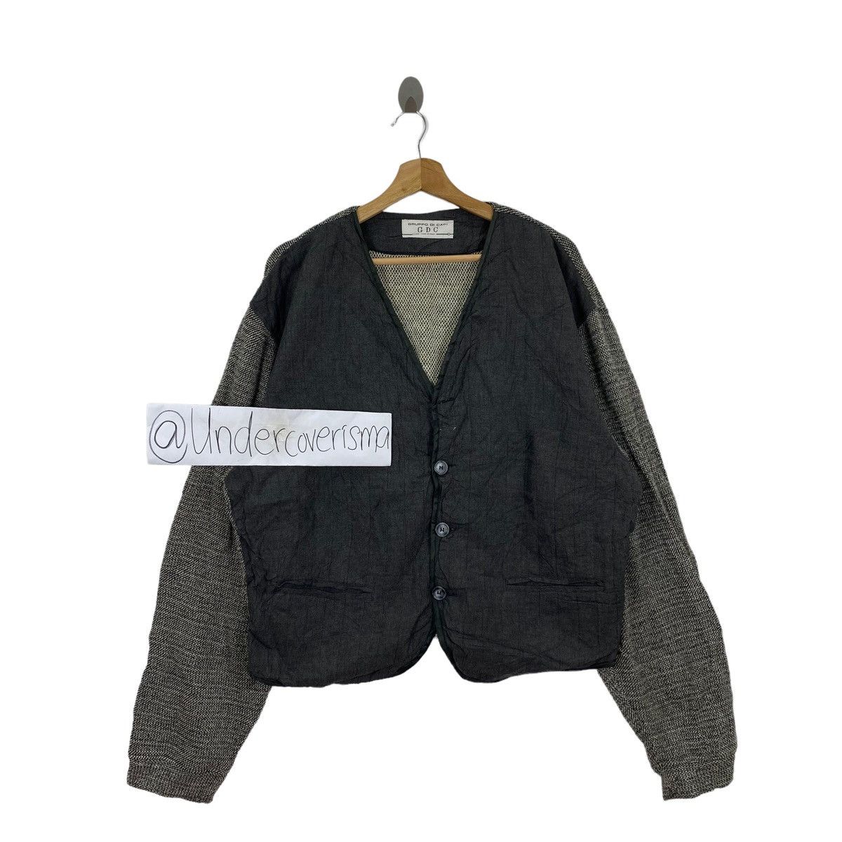 Other GRUPPO DI CAPI GDC Italian Brand Button Up V-neck Coat Size US XL / EU 56 / 4 - 1 Thumbnail