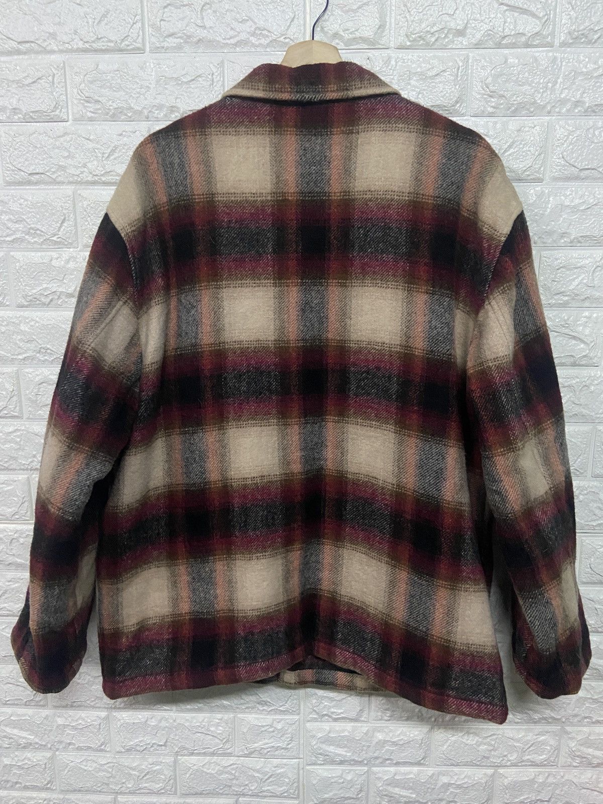 Flannel Vintage Be Hot Button Up Checkered Wool Flannel Jacket Size US L / EU 52-54 / 3 - 2 Thumbnail