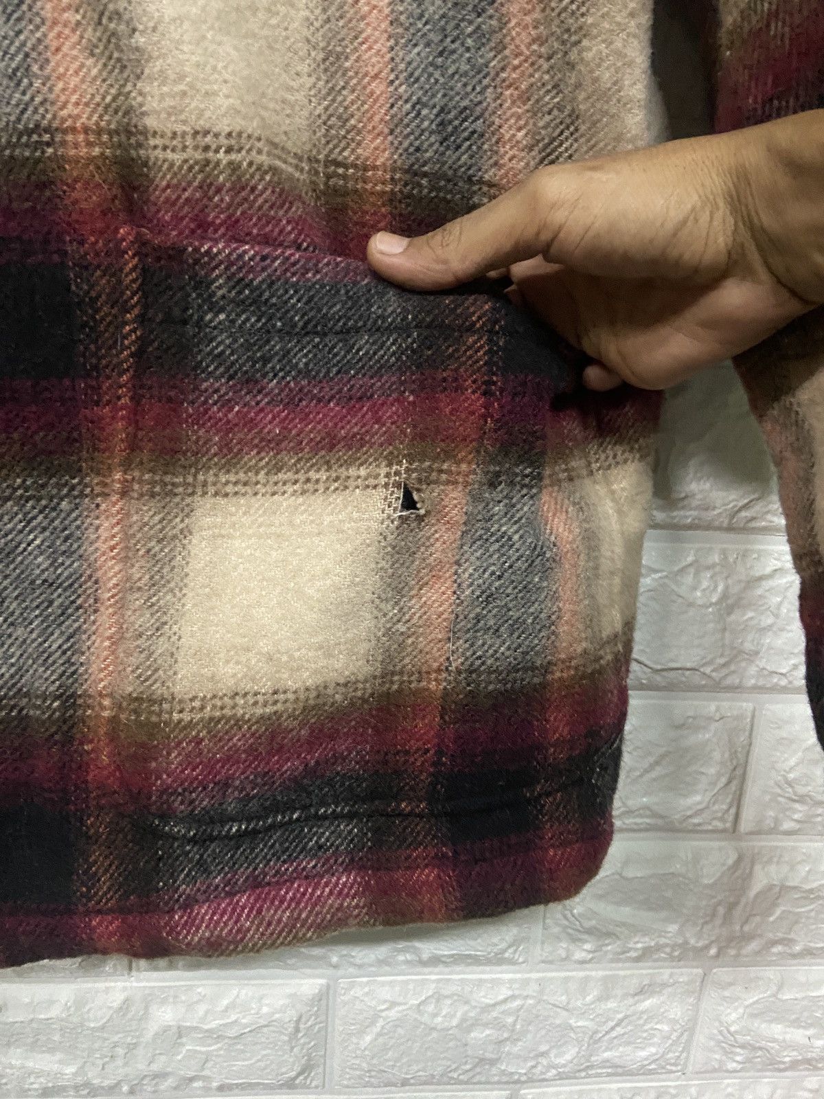 Flannel Vintage Be Hot Button Up Checkered Wool Flannel Jacket Size US L / EU 52-54 / 3 - 6 Thumbnail