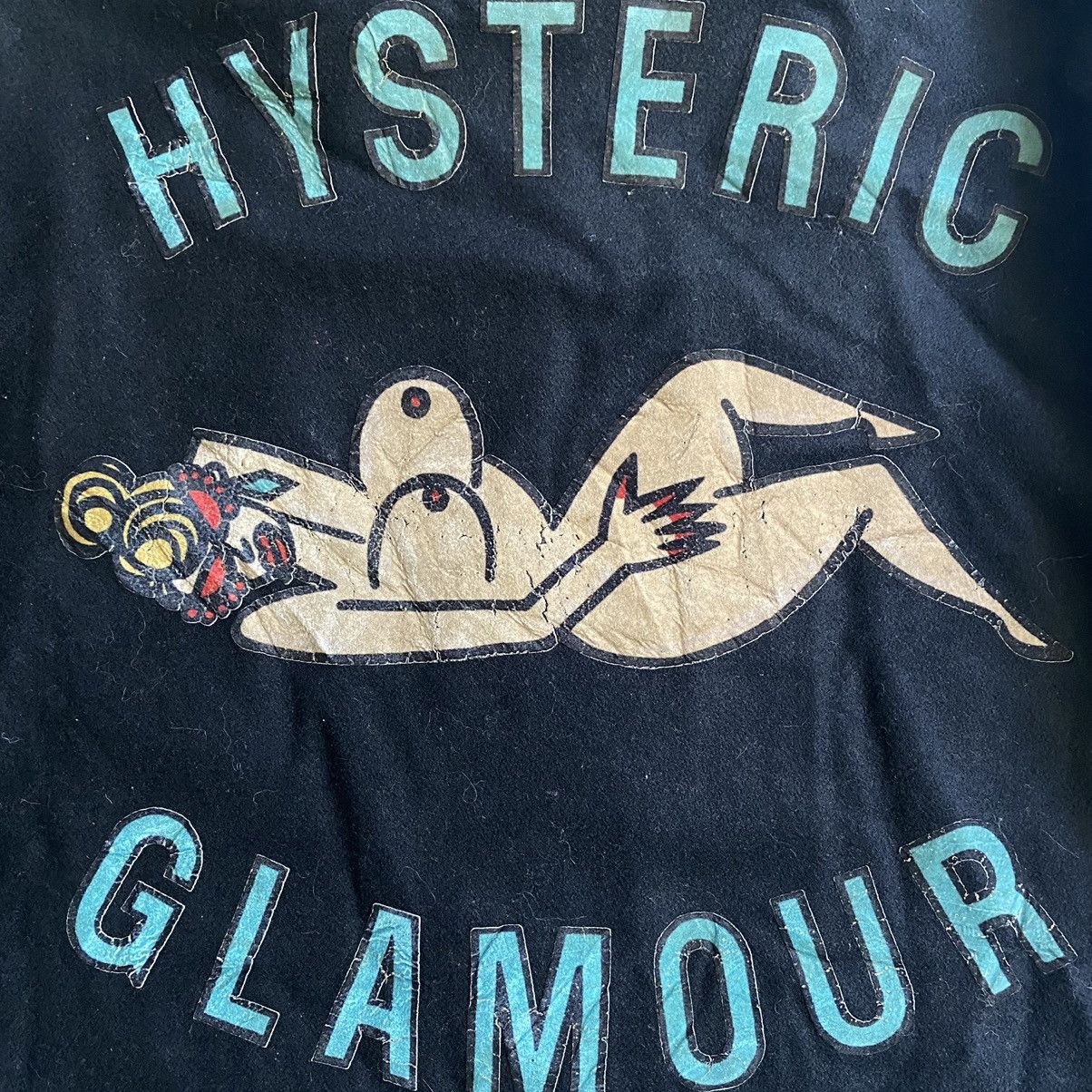 Hysteric Glamour Hysteric Glamour Shearling Wool Varsity Jacket Size US L / EU 52-54 / 3 - 4 Thumbnail