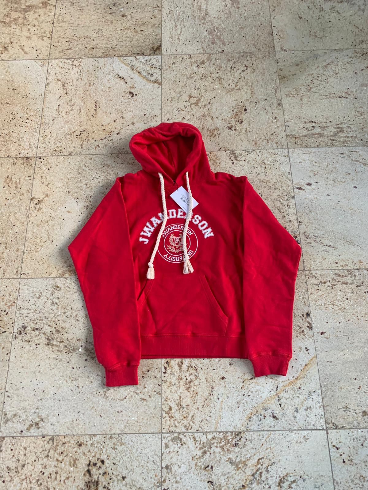 JW Anderson Universite Hoodie in Red Size US XS / EU 42 / 0 - 2 Thumbnail