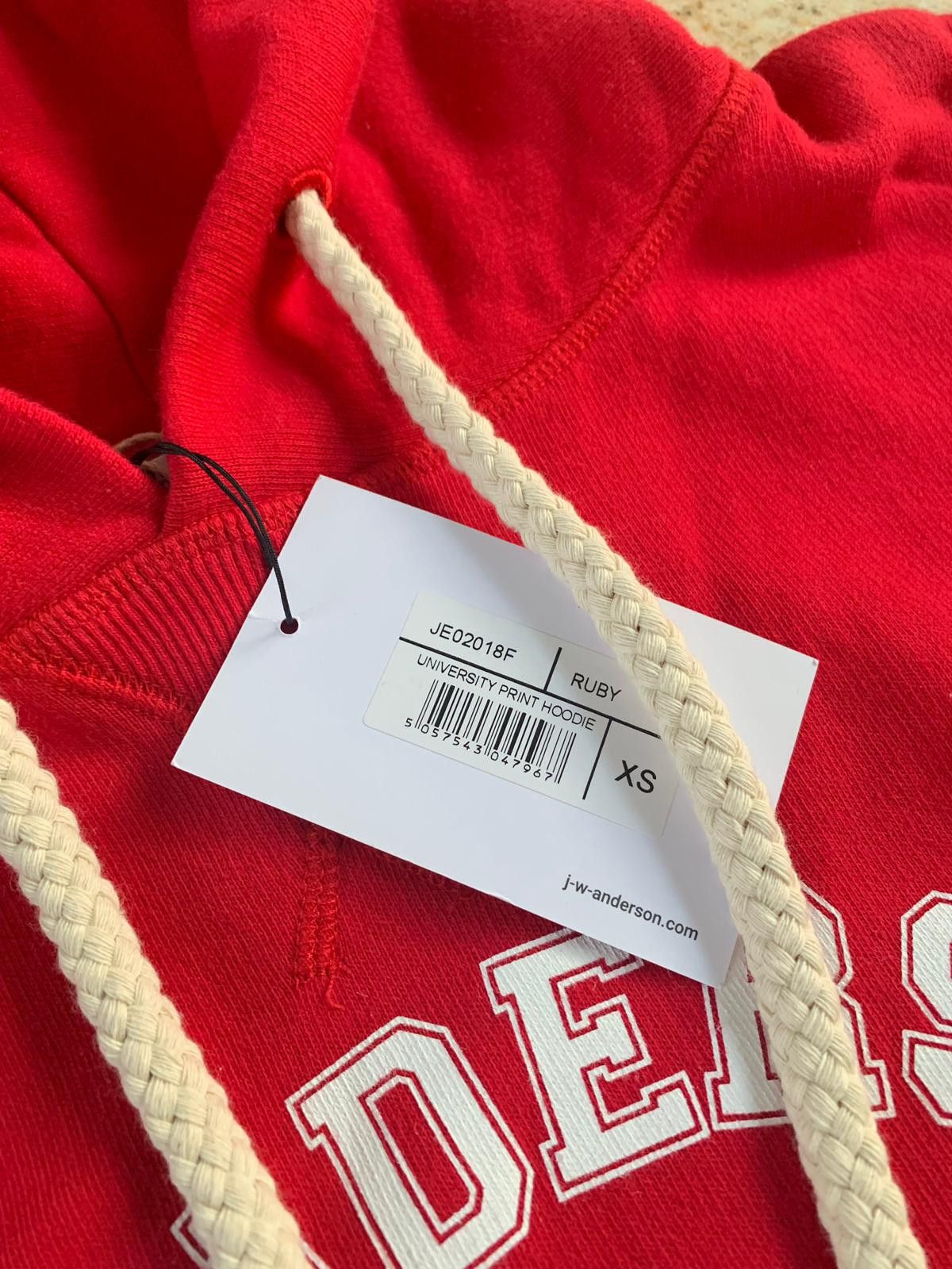 JW Anderson Universite Hoodie in Red Size US XS / EU 42 / 0 - 9 Thumbnail
