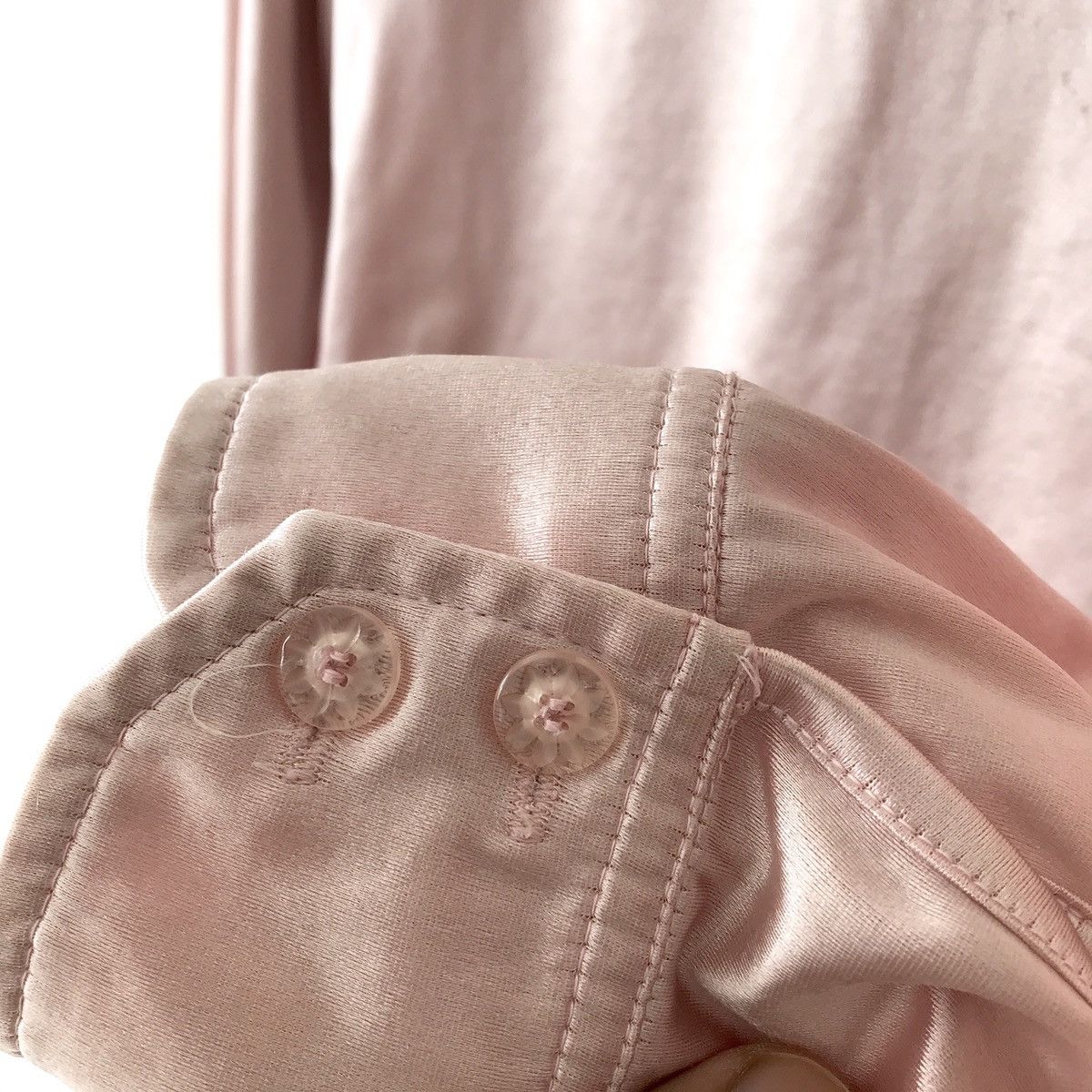 Hysteric Glamour × Vintage Authentic Hysteric Glamour Japan WMN Nylon Button Up Shirt Size ONE SIZE - 4 Thumbnail