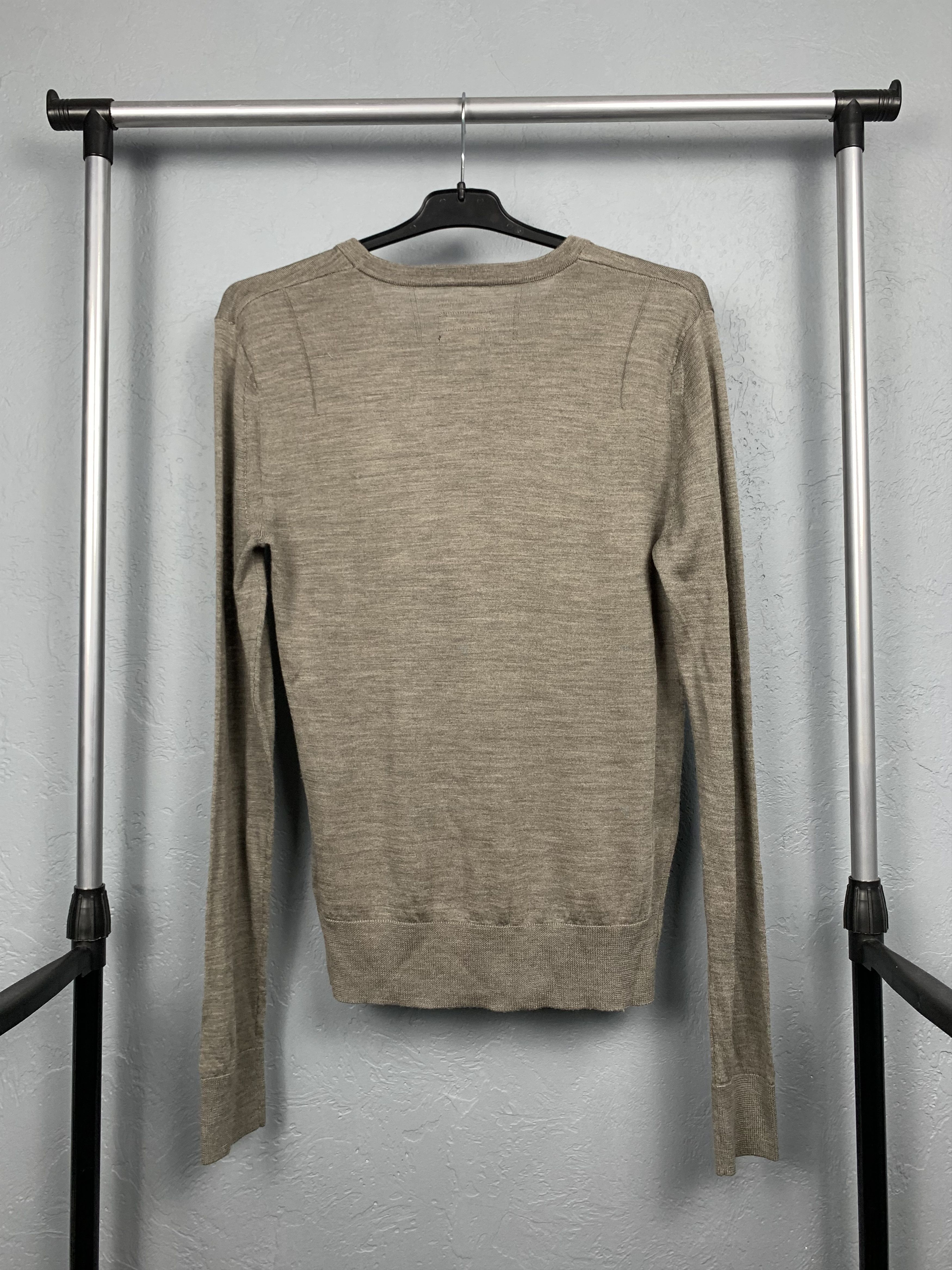 Allsaints AllSaints Code Merino Wool Knit V-Neck Mens Sweater Size US S / EU 44-46 / 1 - 5 Thumbnail