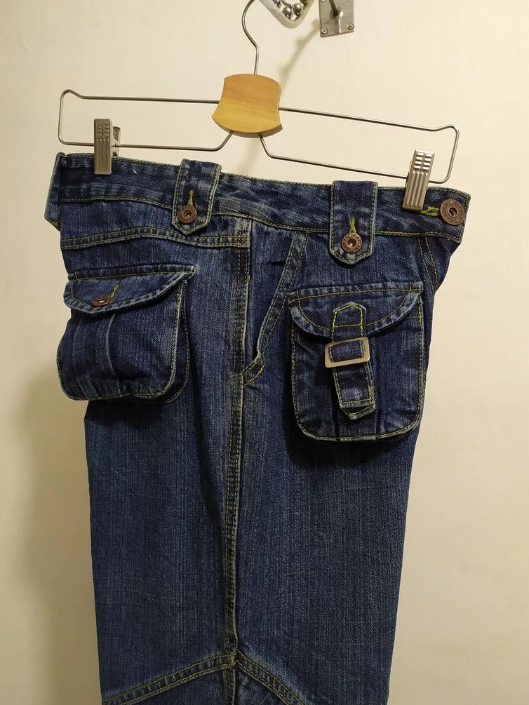 🔥Carven Paris Multi Pocket Gas Mask Straight jeans