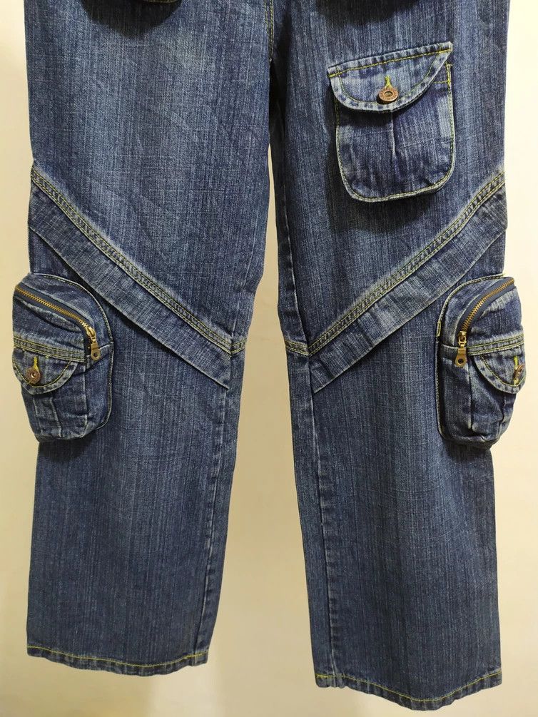 🔥Carven Paris Multi Pocket Gas Mask Straight jeans