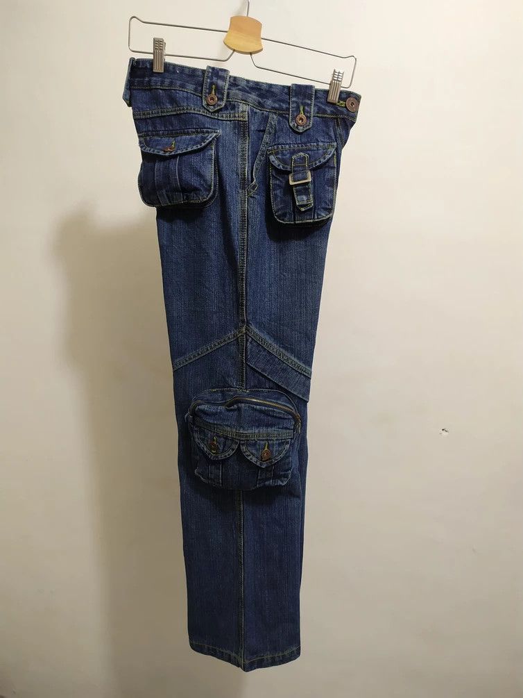 🔥Carven Paris Multi Pocket Gas Mask Straight jeans