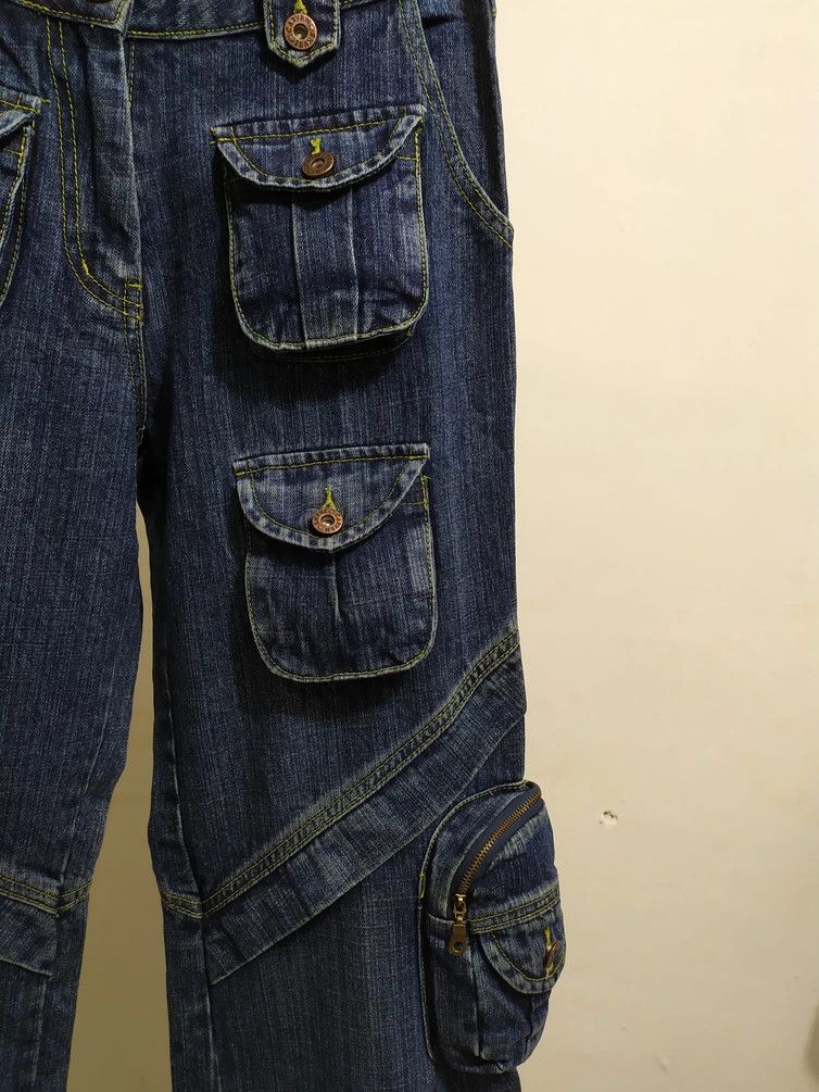 🔥Carven Paris Multi Pocket Gas Mask Straight jeans