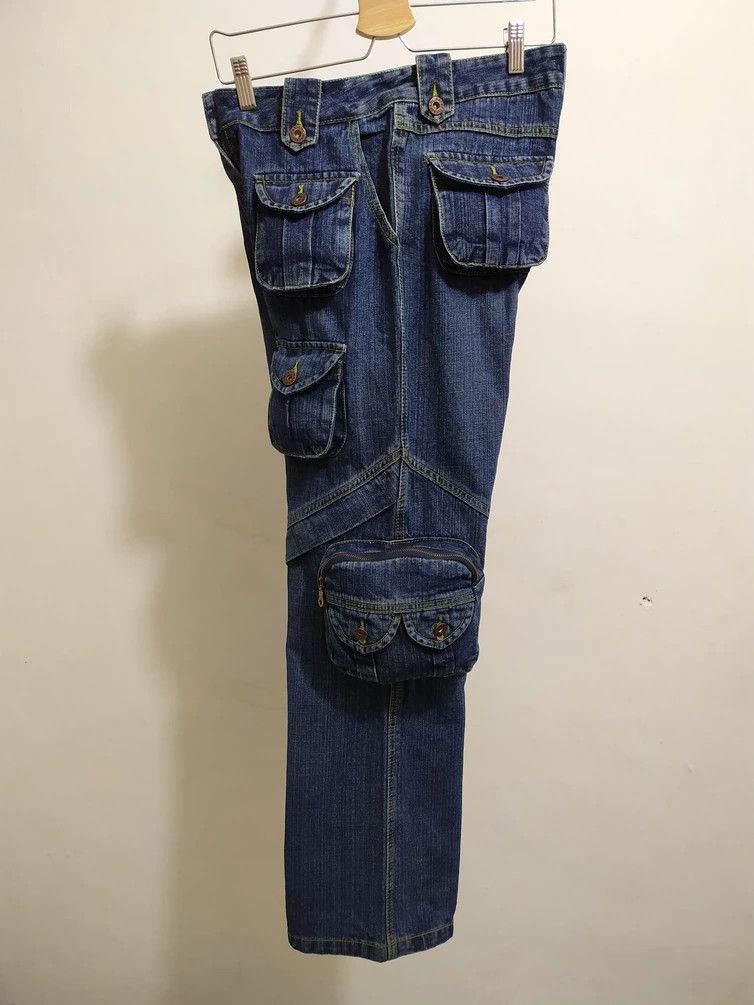 🔥Carven Paris Multi Pocket Gas Mask Straight jeans