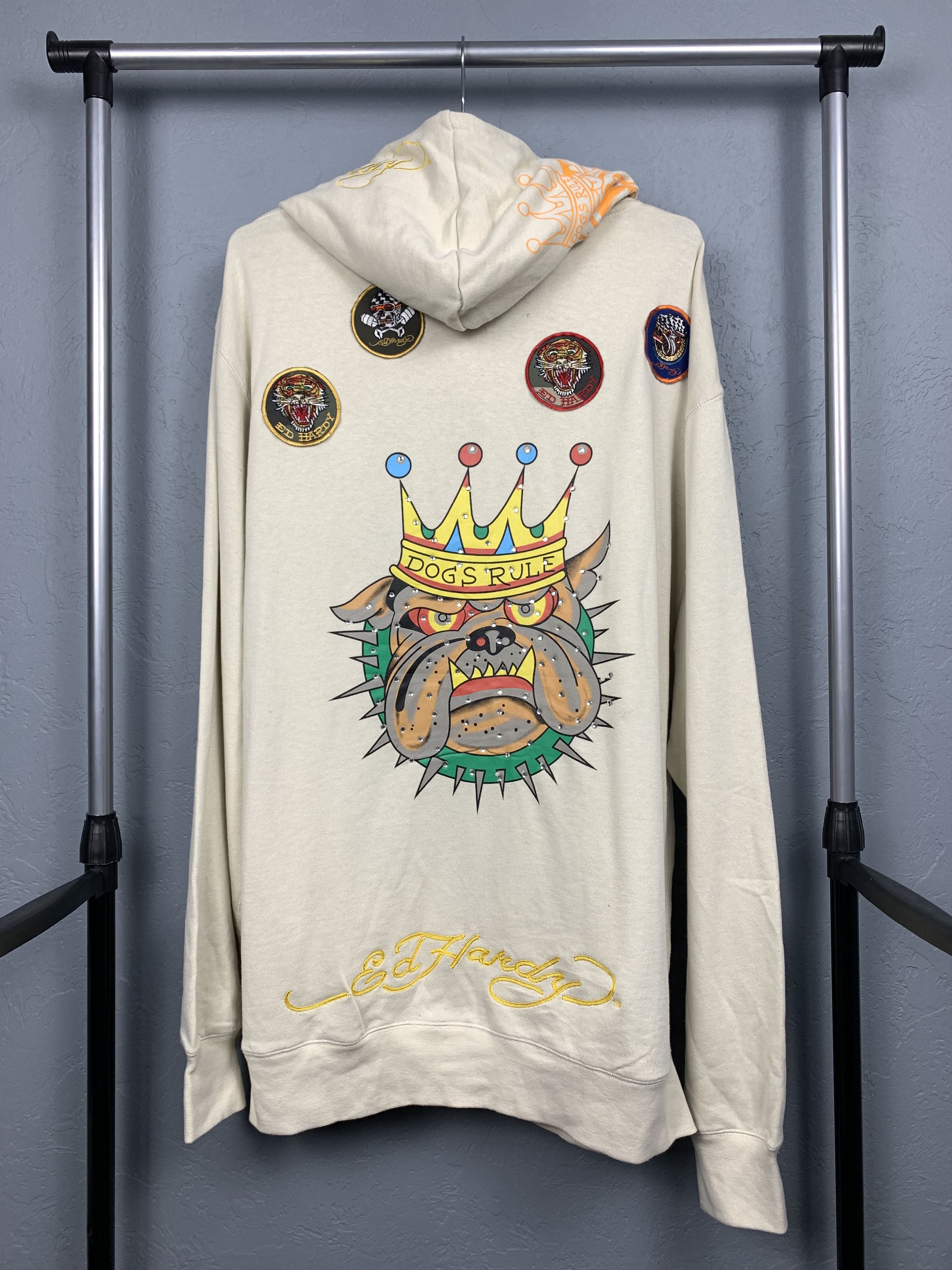 Christian Audigier Ed Hardy by Christian Audigier Hoodie Y2K Size US XXL / EU 58 / 5 - 1 Thumbnail