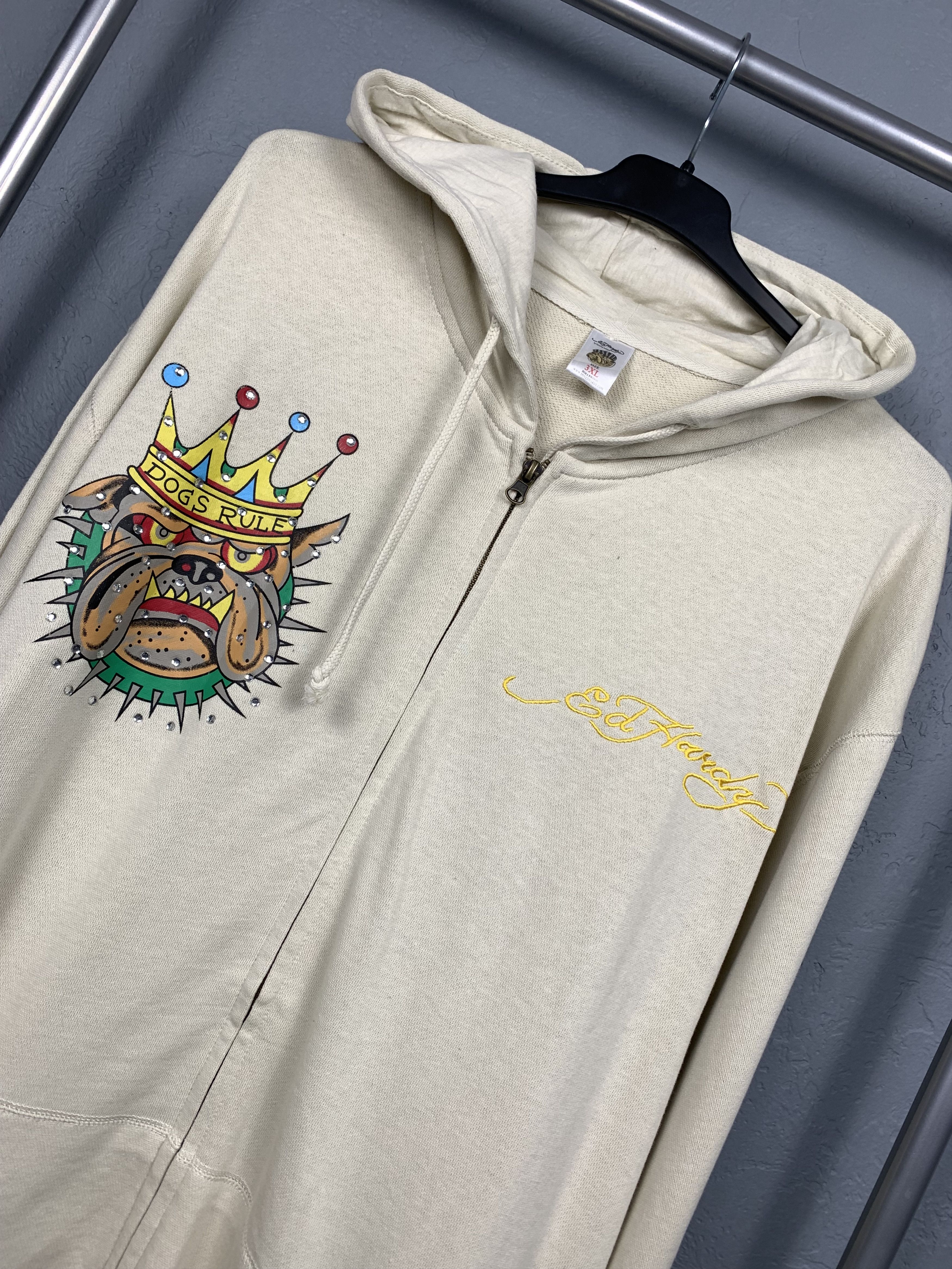 Christian Audigier × Ed Hardy Ed Hardy by Christian Audigier Hoodie Y2K Size US XXL / EU 58 / 5 - 6 Thumbnail