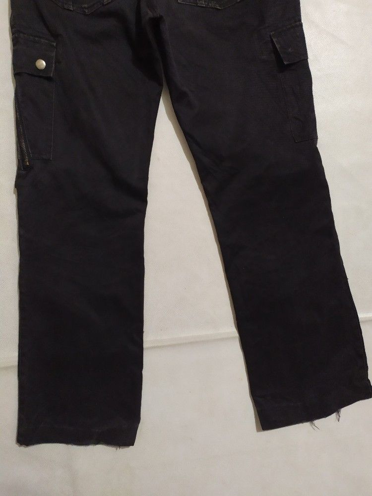 Japanese Brand 🔥PEEPUP Bondage Punk Zipper Style Split Pocket Pants Size US 29 - 7 Thumbnail