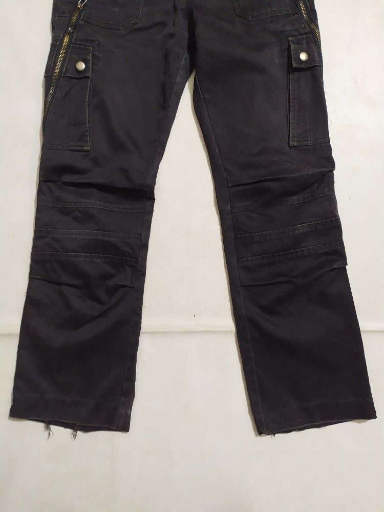 Japanese Brand 🔥PEEPUP Bondage Punk Zipper Style Split Pocket Pants Size US 29 - 4 Thumbnail