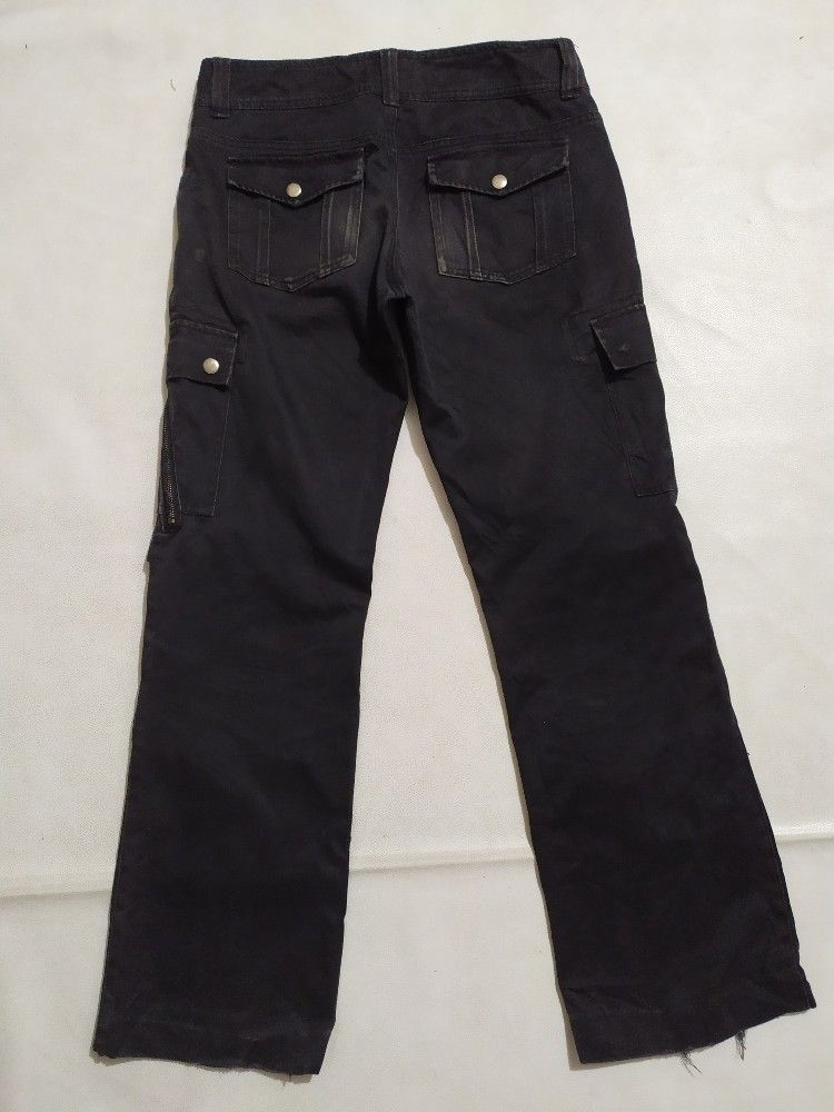Japanese Brand 🔥PEEPUP Bondage Punk Zipper Style Split Pocket Pants Size US 29 - 5 Thumbnail