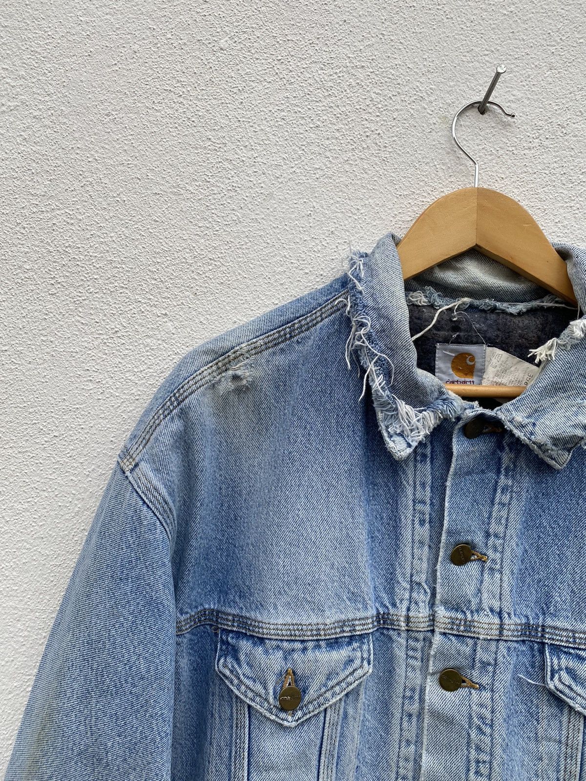 Carhartt Vintage Carhartt Detroit Chore lined blanket trucker jacket Size US L / EU 52-54 / 3 - 9 Thumbnail