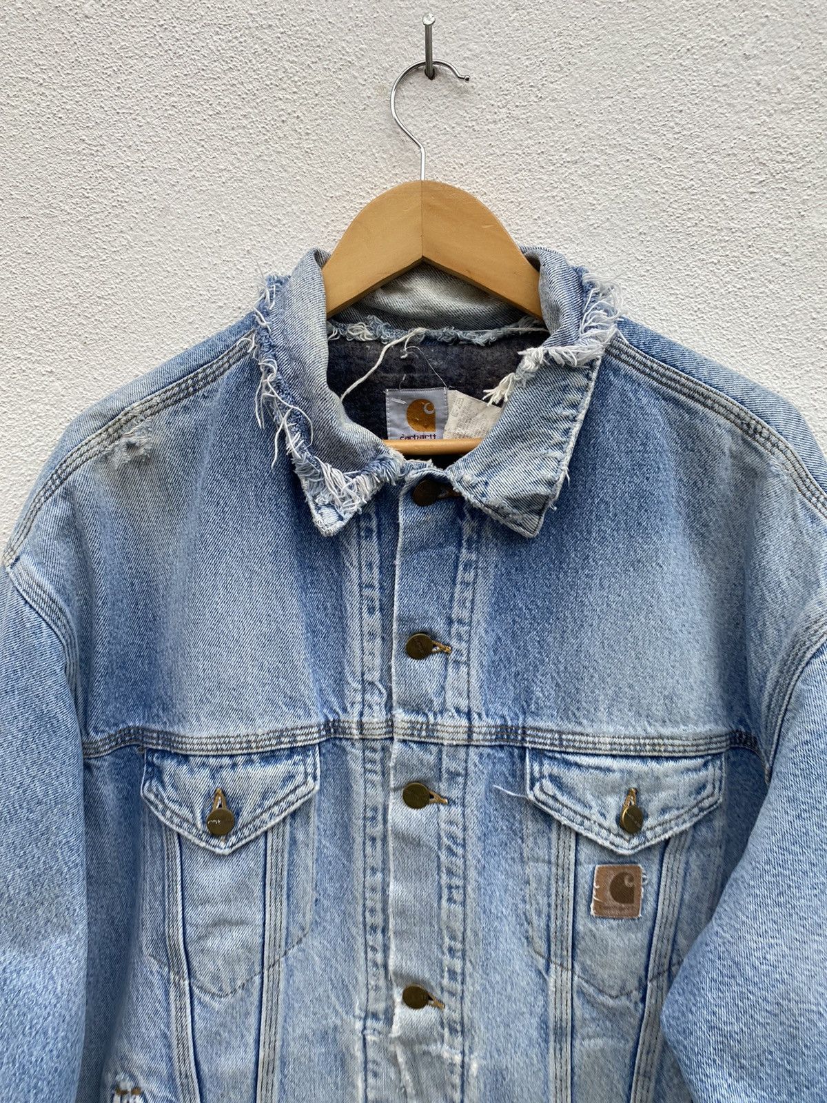 Carhartt Vintage Carhartt Detroit Chore lined blanket trucker jacket Size US L / EU 52-54 / 3 - 5 Thumbnail