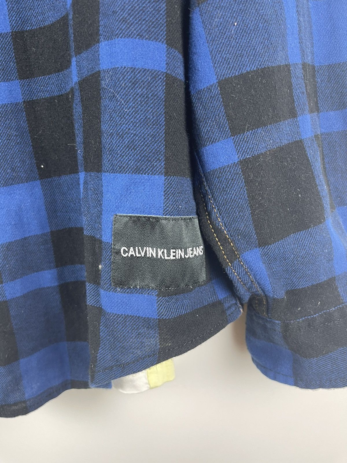 Calvin Klein × Flannel Calvin Klein blue checkered flannel travis Scott shirt Size US M / EU 48-50 / 2 - 6 Thumbnail