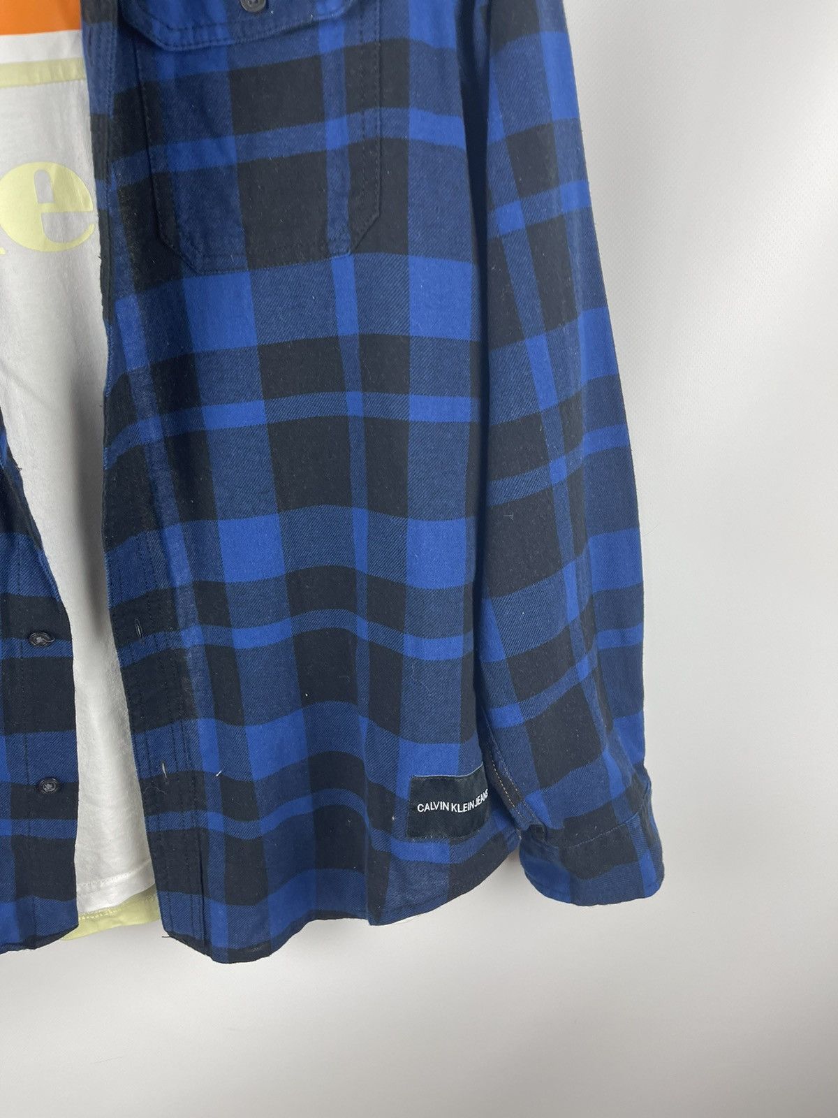 Calvin Klein × Flannel Calvin Klein blue checkered flannel travis Scott shirt Size US M / EU 48-50 / 2 - 5 Thumbnail