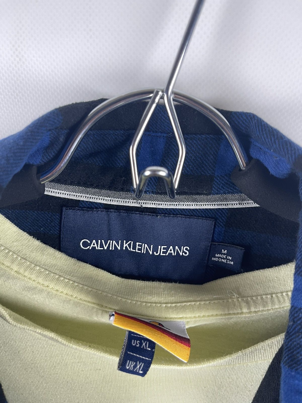 Calvin Klein × Flannel Calvin Klein blue checkered flannel travis Scott shirt Size US M / EU 48-50 / 2 - 7 Thumbnail