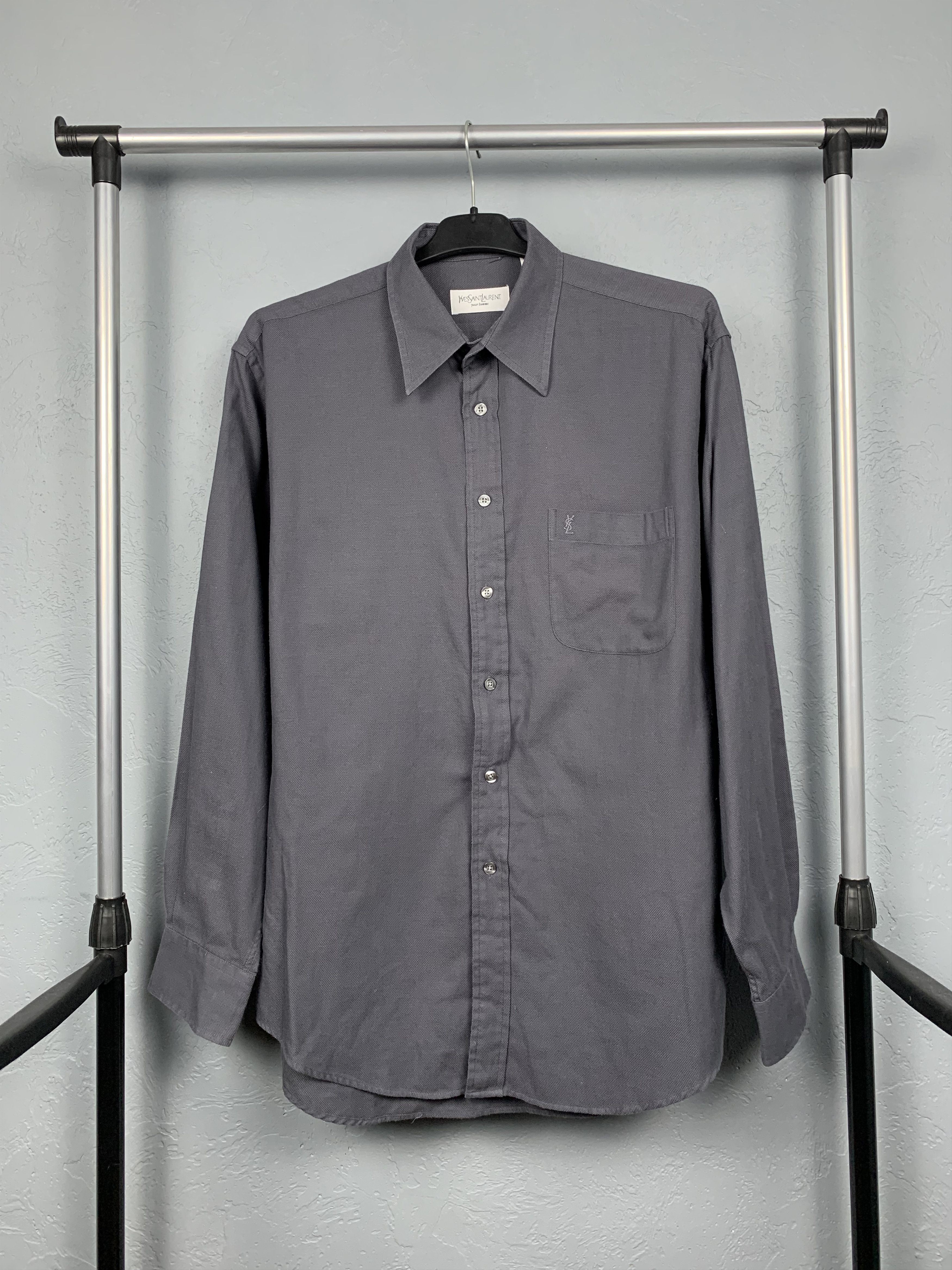 Yves Saint Laurent Yves Saint Laurent YSL men's long sleeve shirt Size US L / EU 52-54 / 3 - 1 Thumbnail