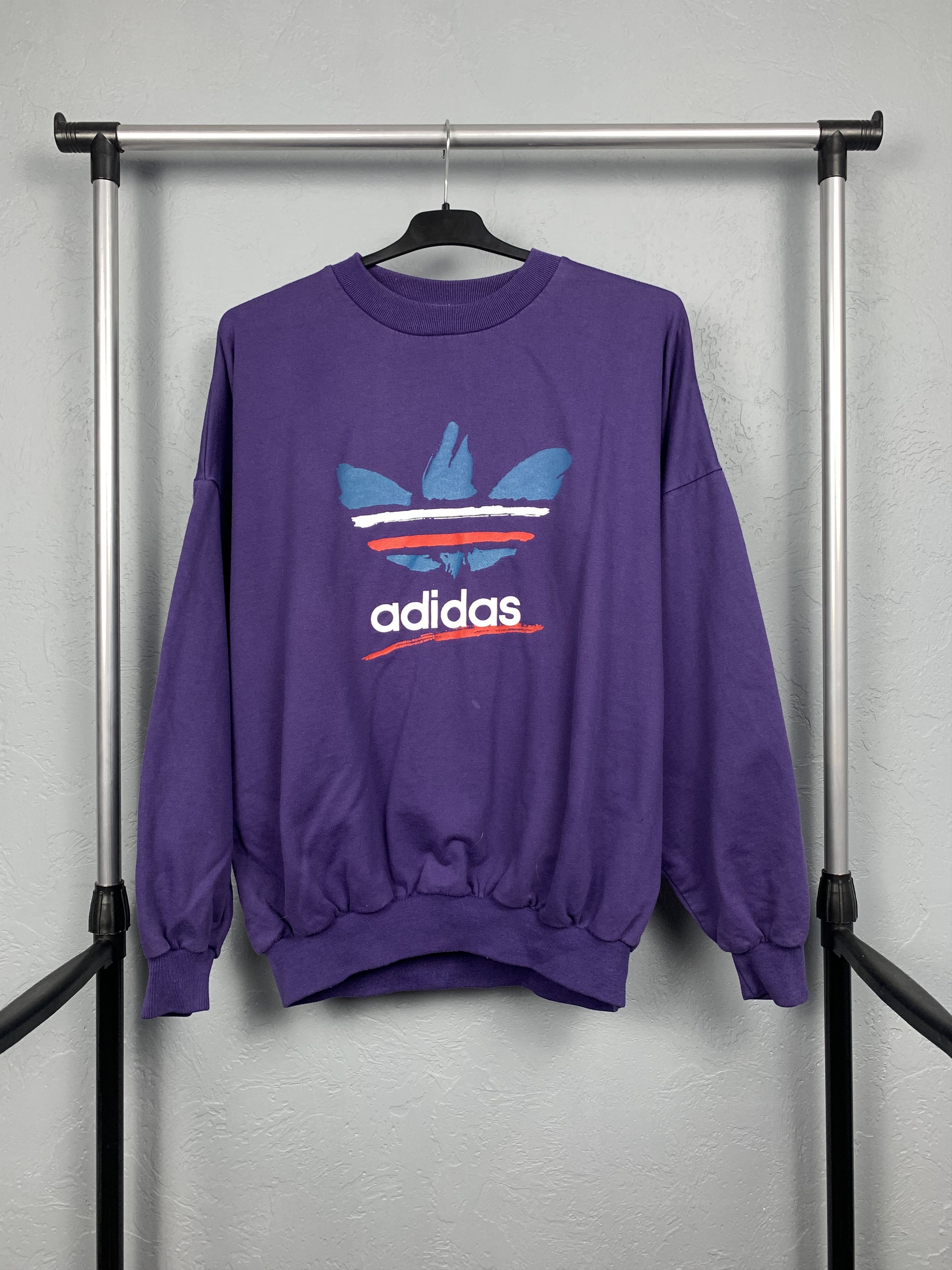 Adidas Vintage Mens Crew Neck Sweatshirt