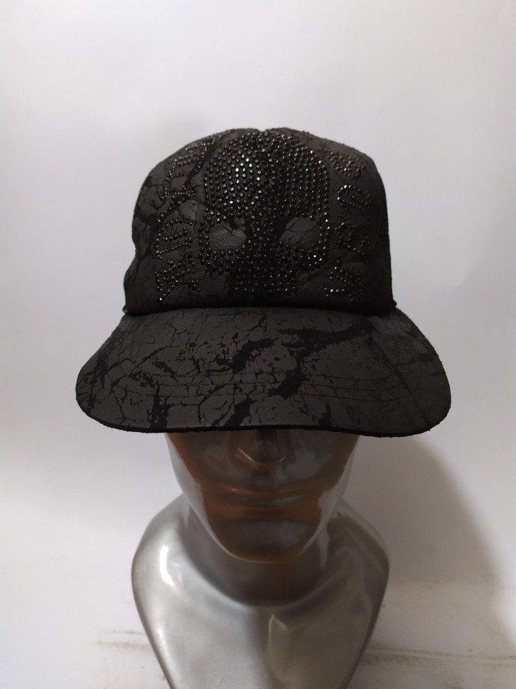 image of Black Star Sparkling Skull Hats Punk Bondage Design, Men's