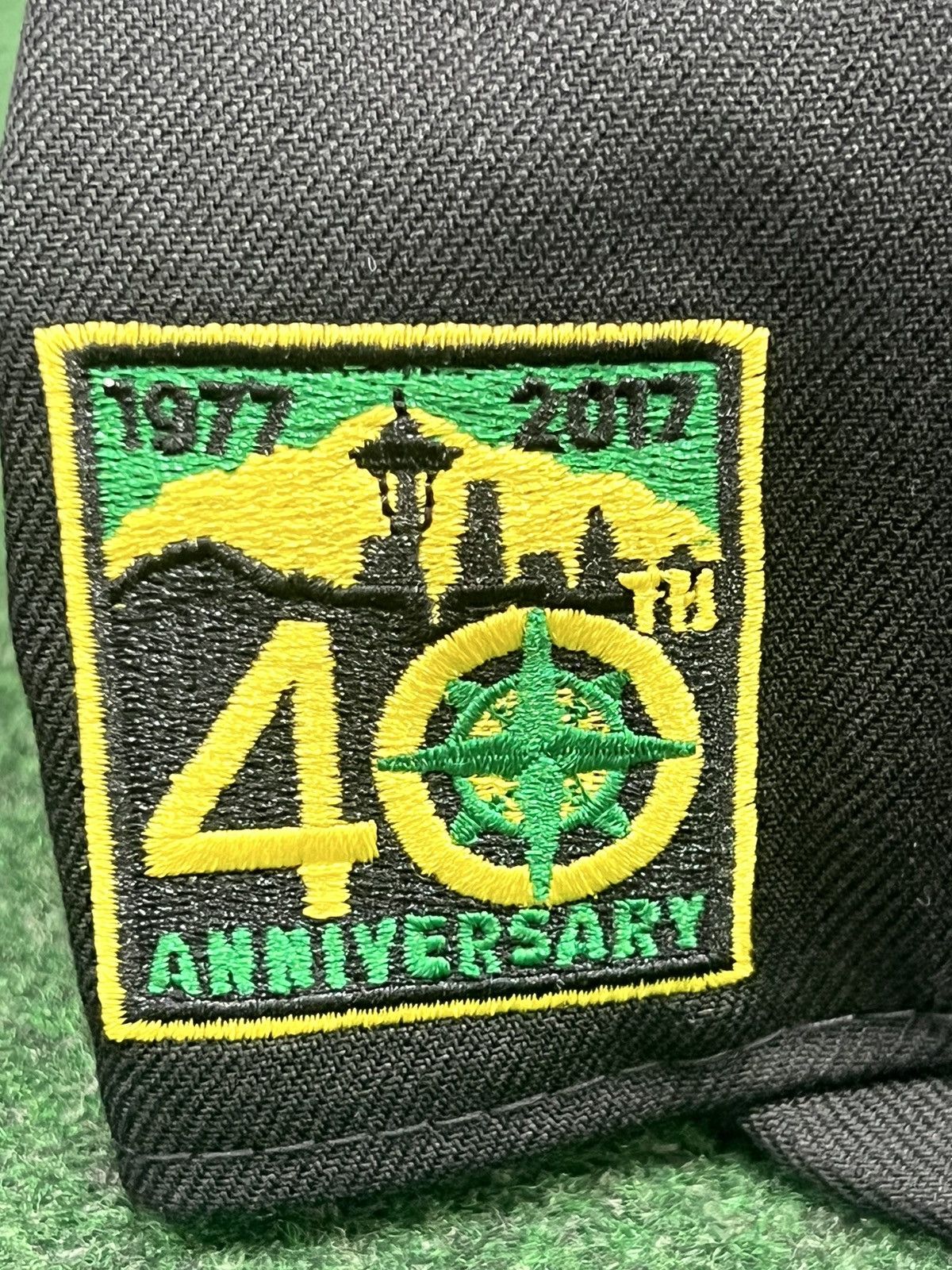 MLB Stone Island Seattle Mariners 40th Year Patch Fitted Hat Size ONE SIZE - 2 Thumbnail