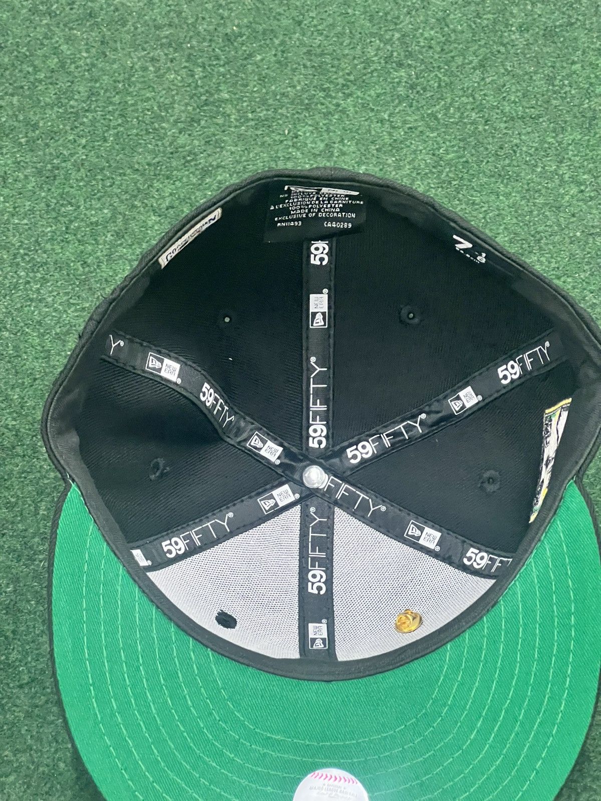 MLB Stone Island Seattle Mariners 40th Year Patch Fitted Hat Size ONE SIZE - 5 Thumbnail