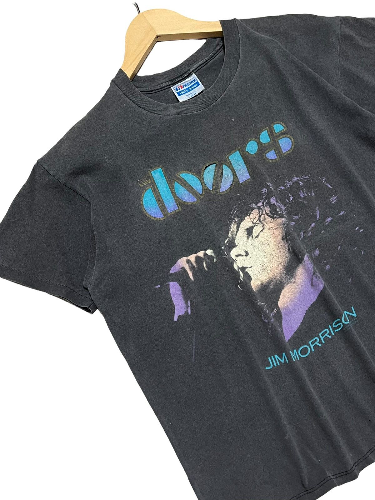 Band Tees × Seditionaries VTG 90s JIM MORRISON DANCE ON FIRE SPELLOUT LOGO RARE FADED Size US M / EU 48-50 / 2 - 7 Thumbnail