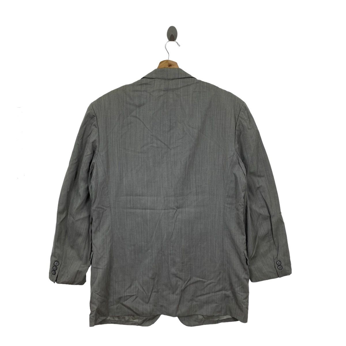 Vintage Vintage 90s NINO CERRUTI Grey Plain Blazer Coat Jacket Size XL / US 12-14 / IT 48-50 - 3 Thumbnail