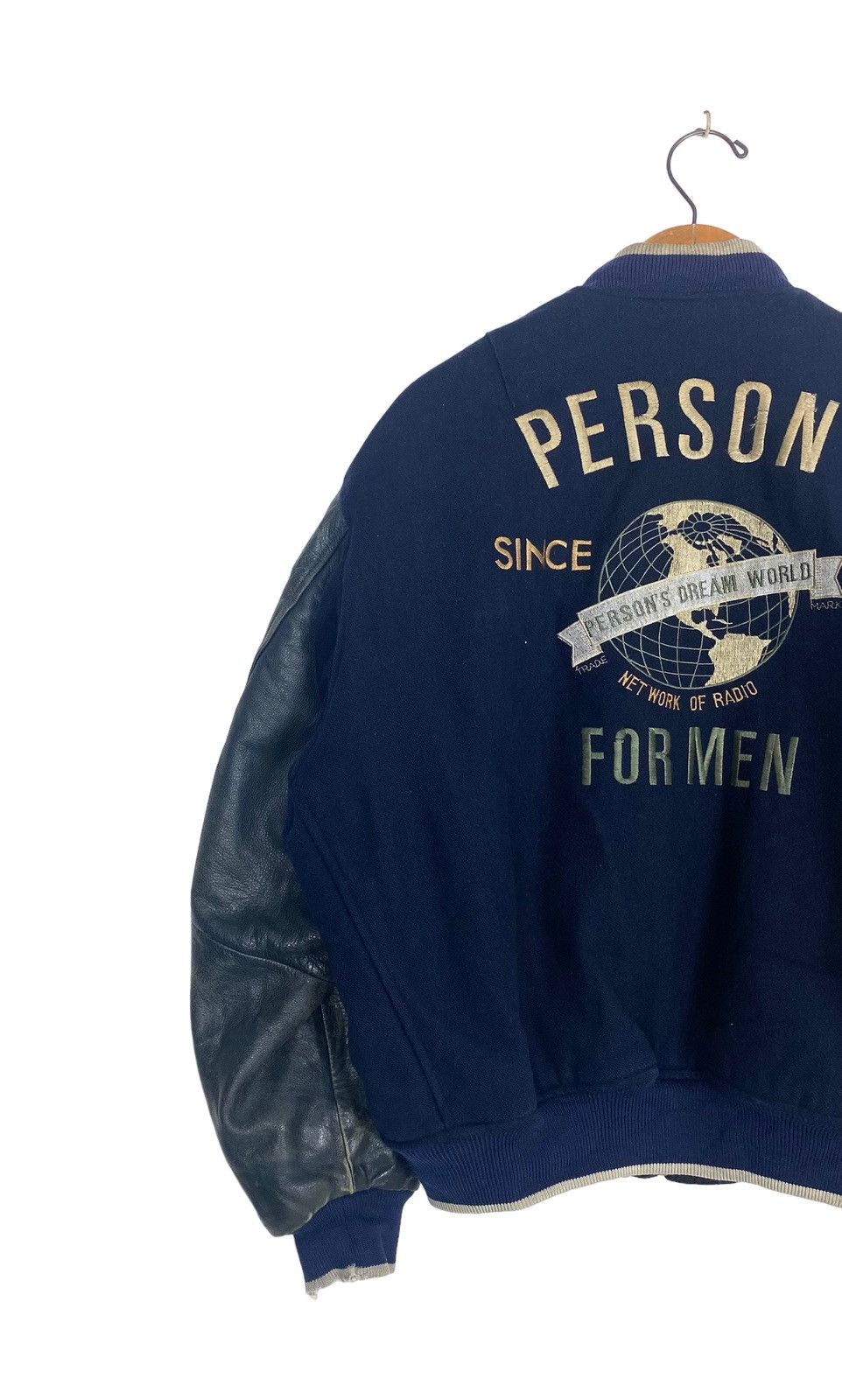 PERSON'S Rare‼️ Vintage Person’s for Men Varsity Leather Wool Jacket Size US L / EU 52-54 / 3 - 2 Thumbnail