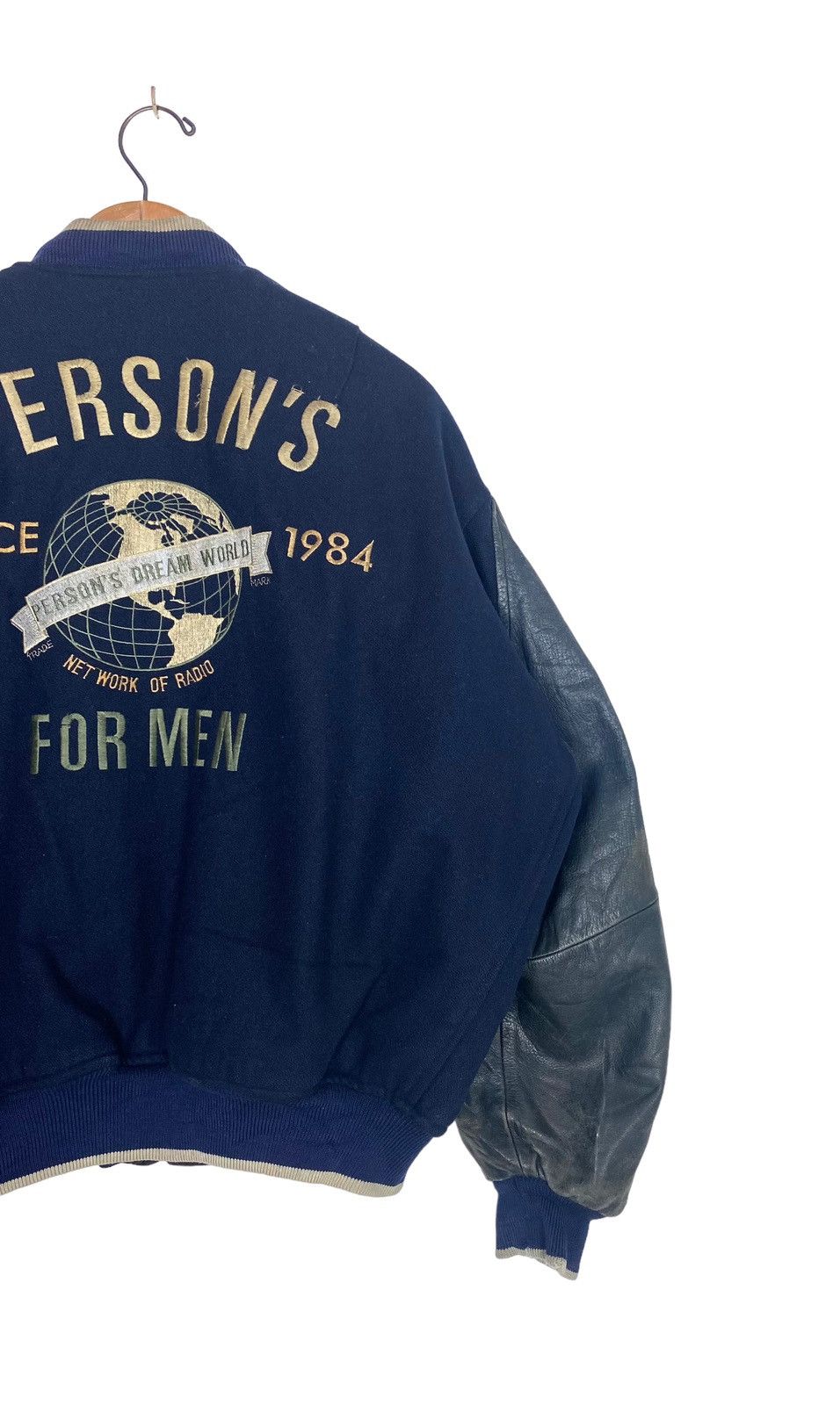 PERSON'S Rare‼️ Vintage Person’s for Men Varsity Leather Wool Jacket Size US L / EU 52-54 / 3 - 4 Thumbnail
