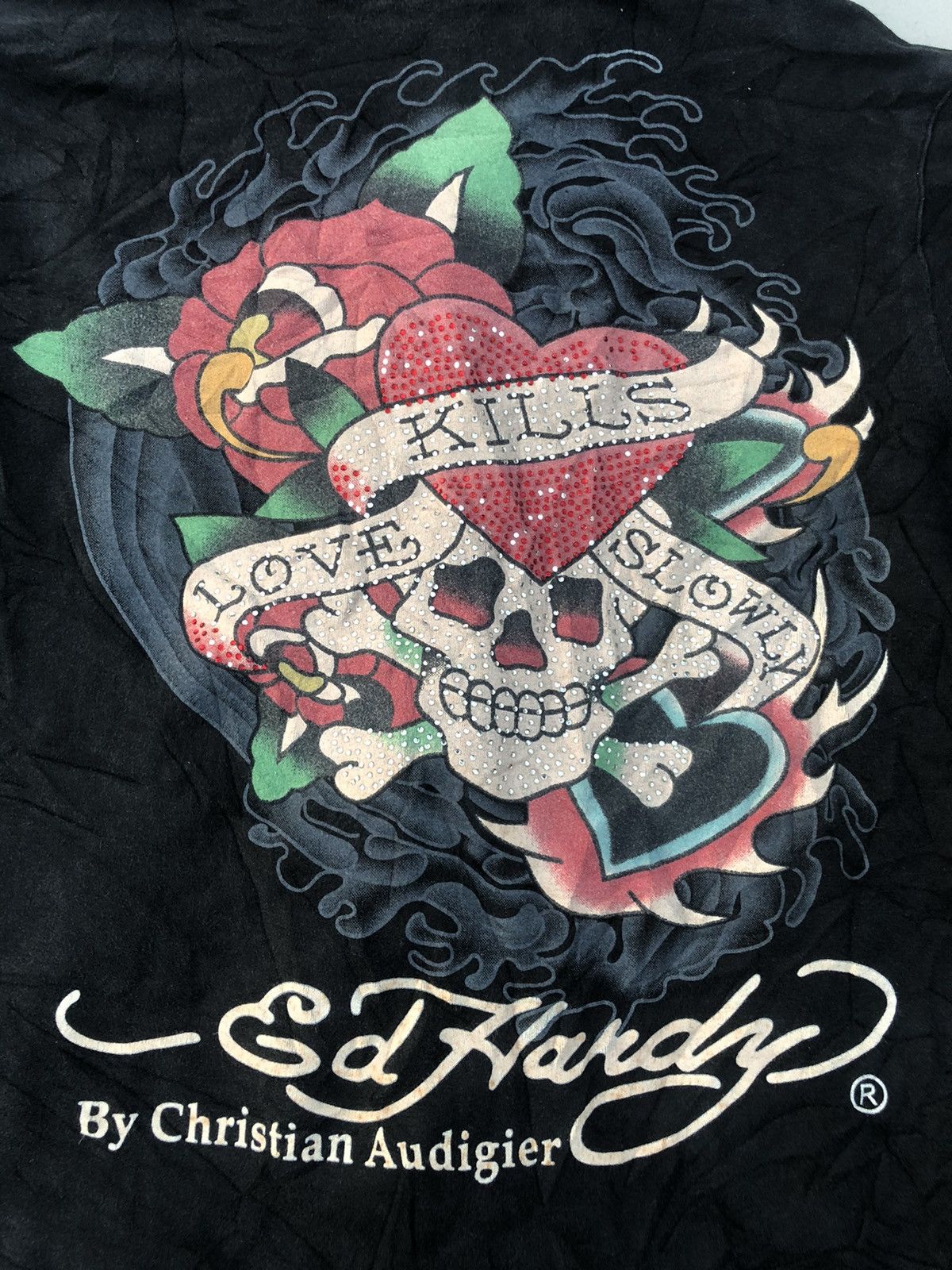 Ed Hardy RARE Ed Hardy Kills Love Slowly by Christian Audigier hodie Size US M / EU 48-50 / 2 - 3 Thumbnail