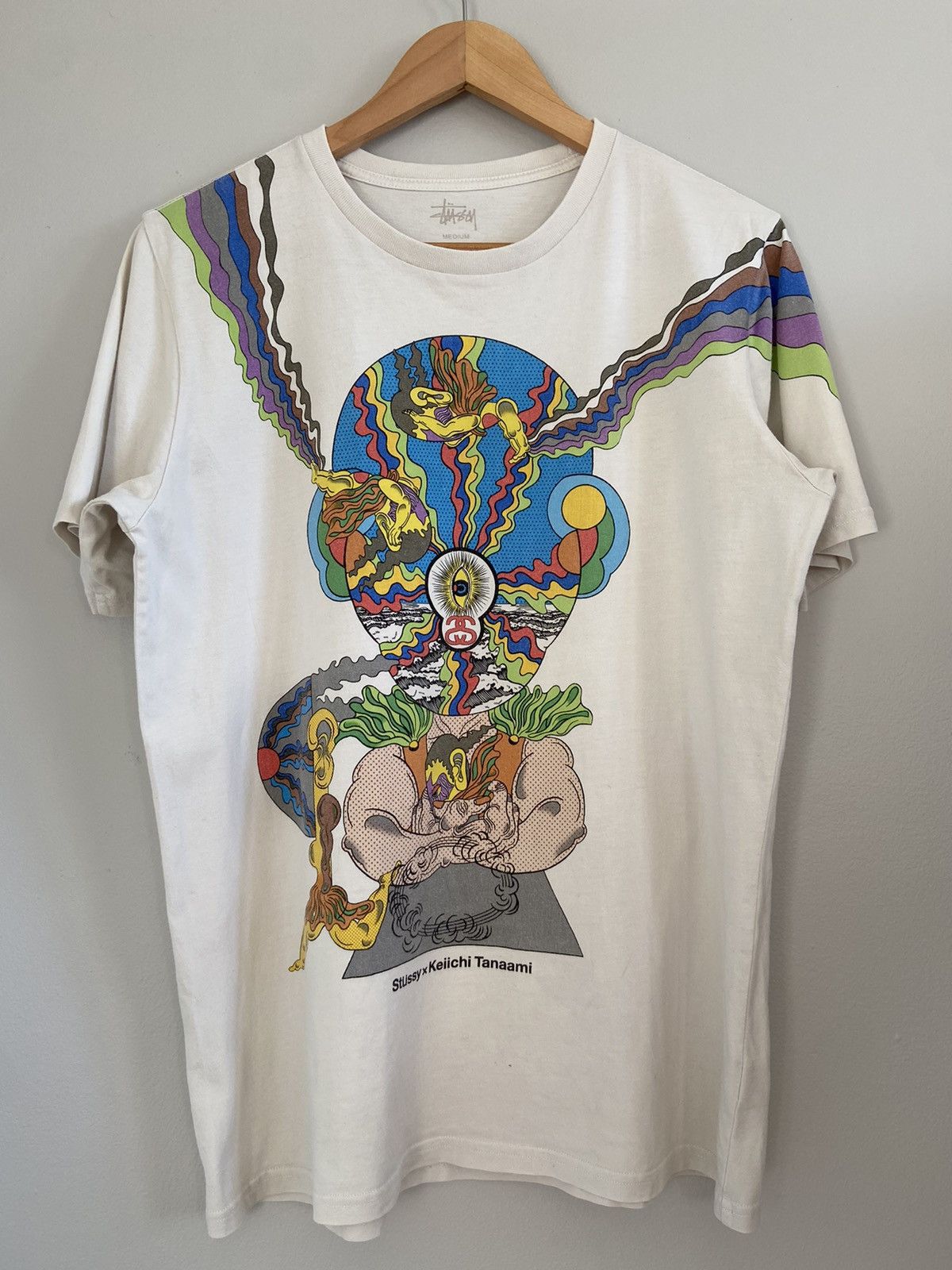 Stussy S/S13 Stussy x Keiichi Tanaami Statue Tee Size US M / EU 48-50 / 2 - 1 Thumbnail