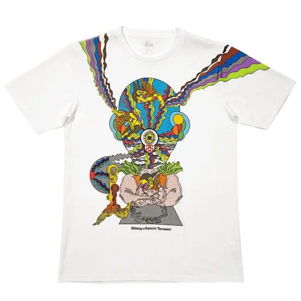 Stussy S/S13 Stussy x Keiichi Tanaami Statue Tee Size US M / EU 48-50 / 2 - 2 Thumbnail