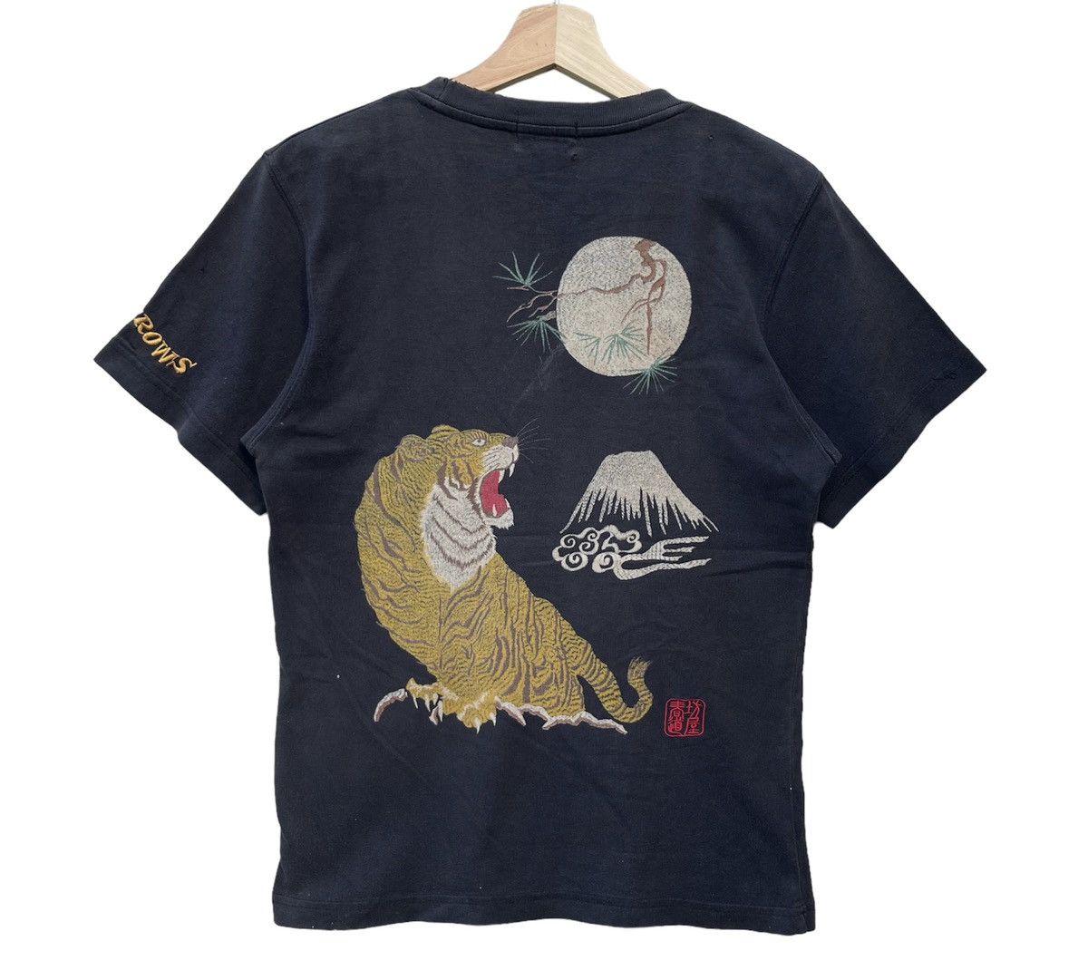 Japanese Brand × Vintage Crows Sukajan Tee Overprinted Size US XS / EU 42 / 0 - 7 Thumbnail