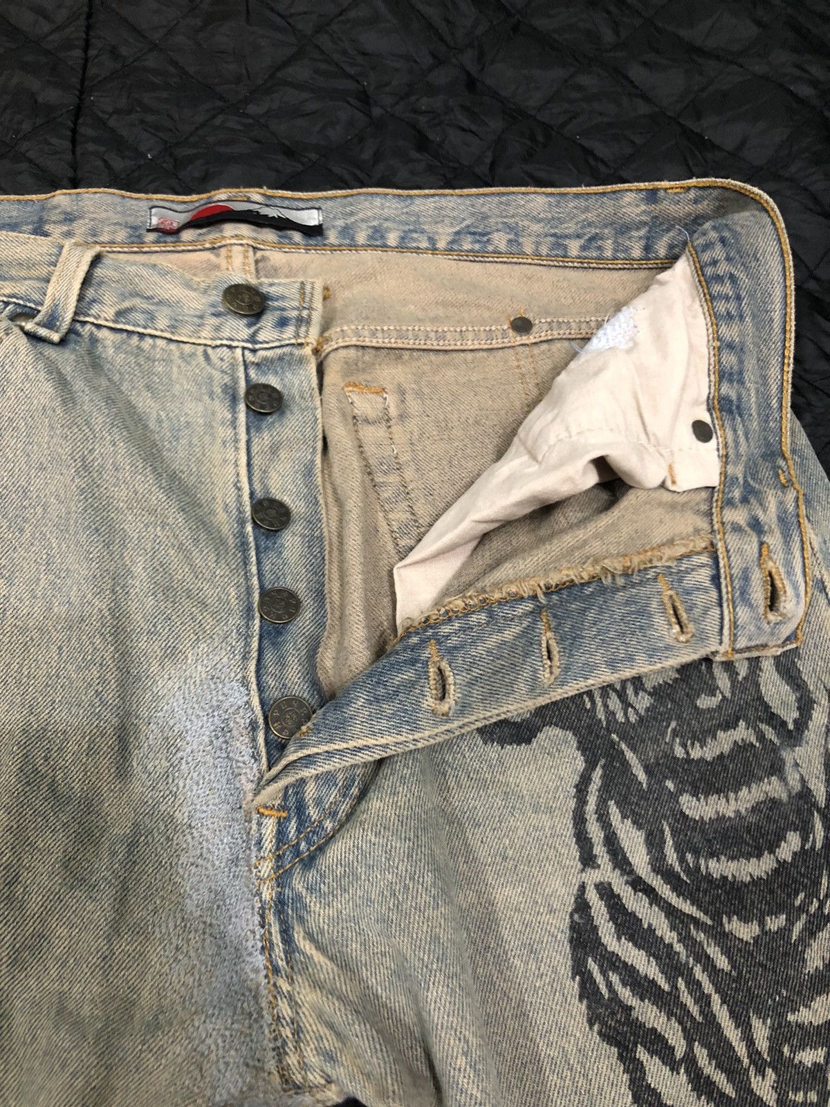 Japanese Brand Sukajan Japanese Brand Tiger Big Logi Denim- D1 Size US 34 / EU 50 - 6 Thumbnail