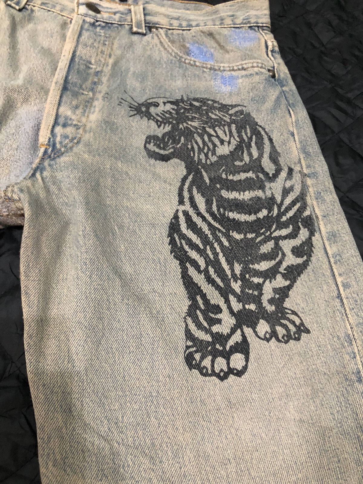 Japanese Brand Sukajan Japanese Brand Tiger Big Logi Denim- D1 Size US 34 / EU 50 - 3 Thumbnail
