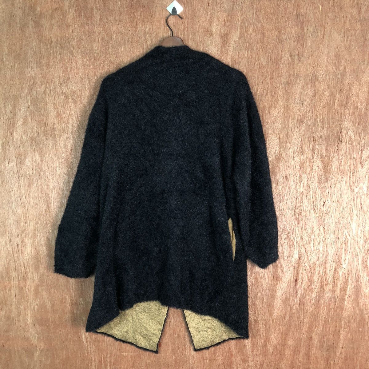 Japanese Brand × Vintage Dou Dou Black Shag Shaggy Fur Mohair Knitwear #6487 Size L / US 10 / IT 46 - 7 Thumbnail